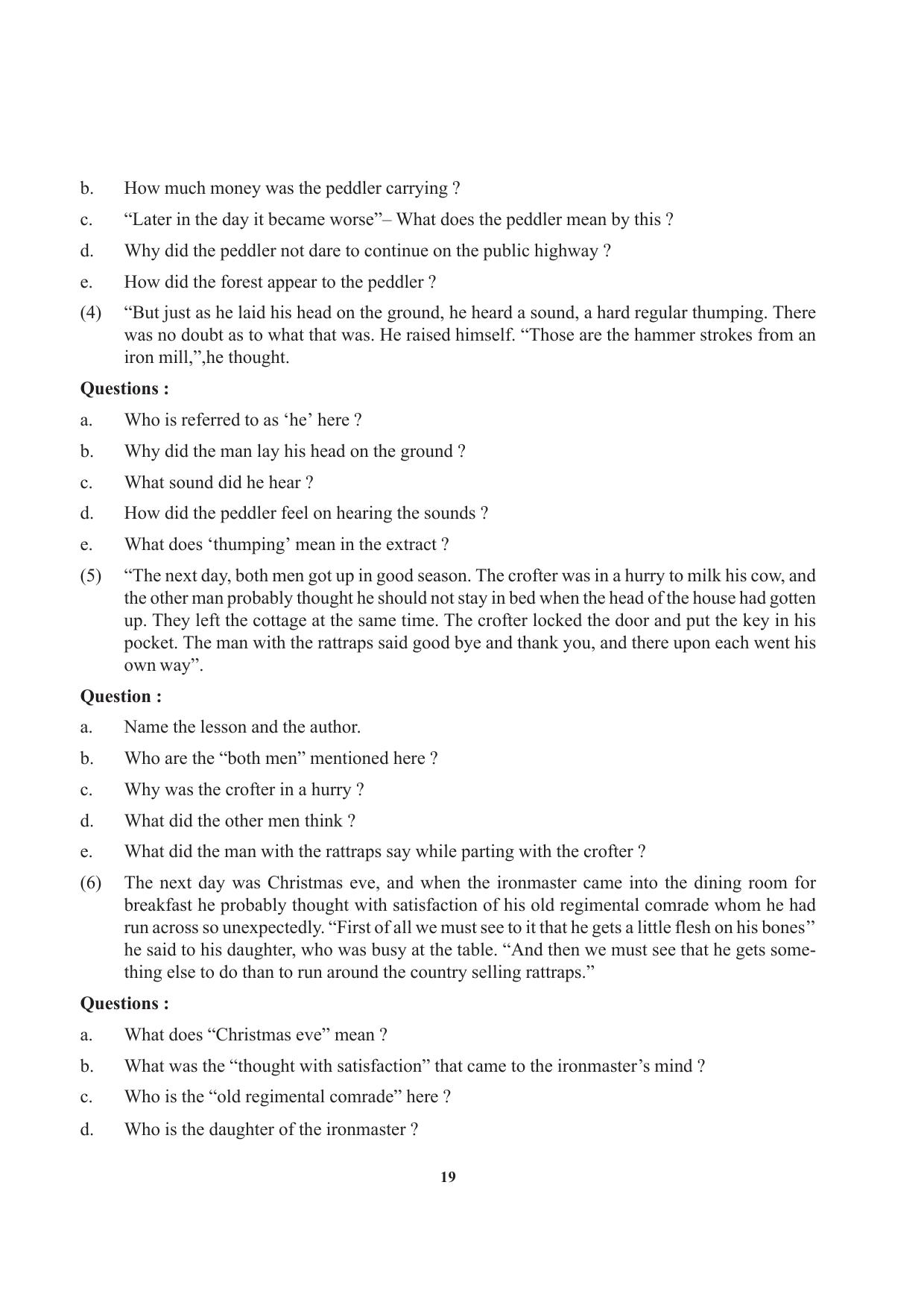 Tripura Board Class 12 English Workbooks - Page 19