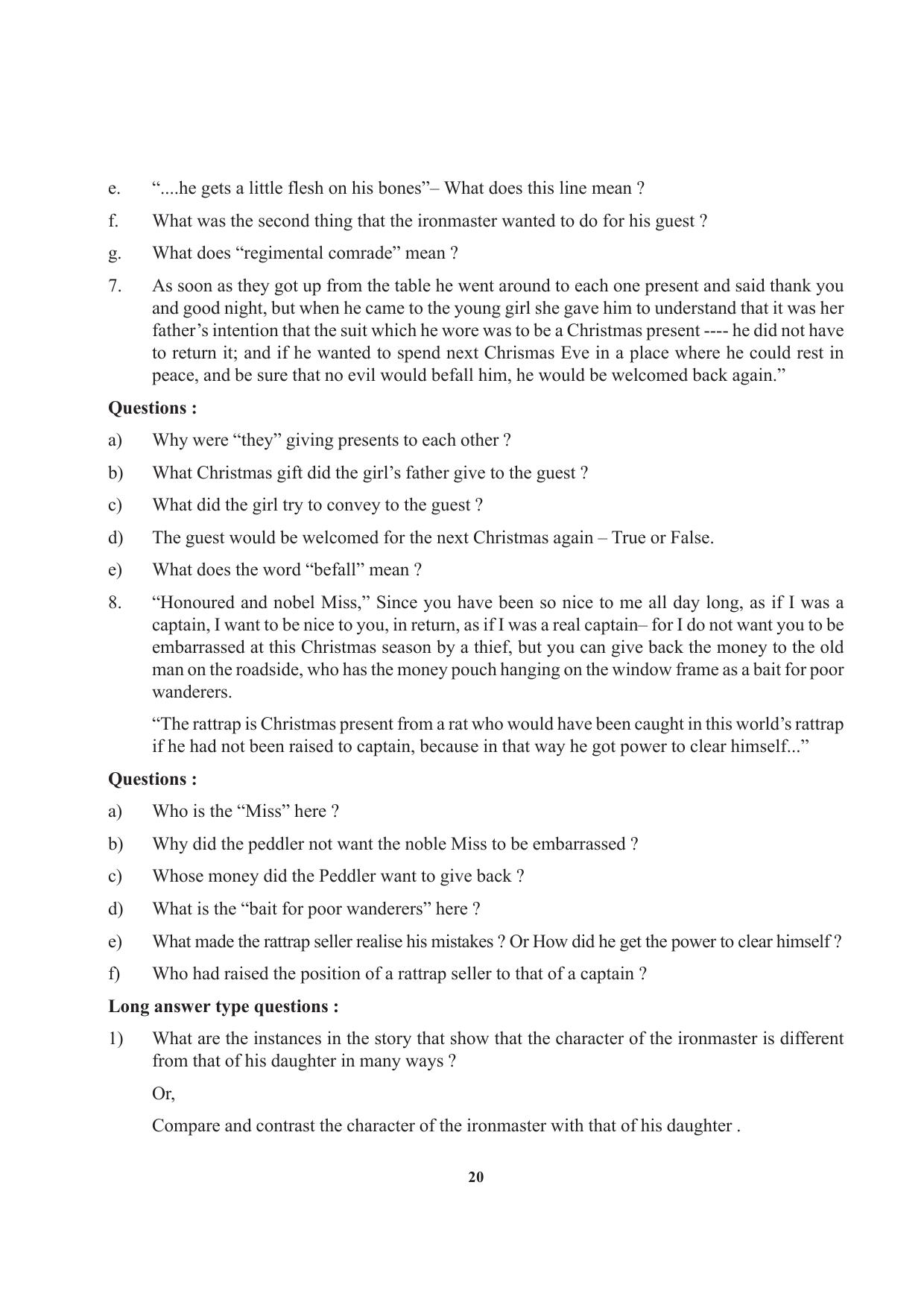 Tripura Board Class 12 English Workbooks - Page 20