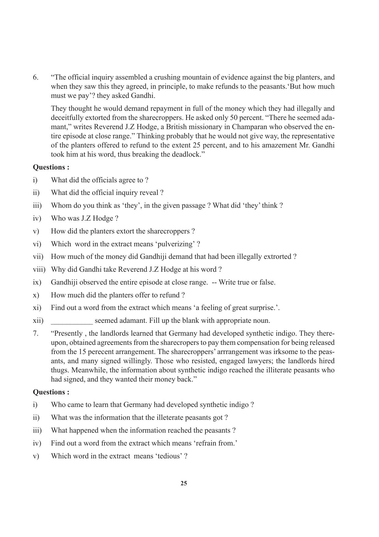 Tripura Board Class 12 English Workbooks - Page 25