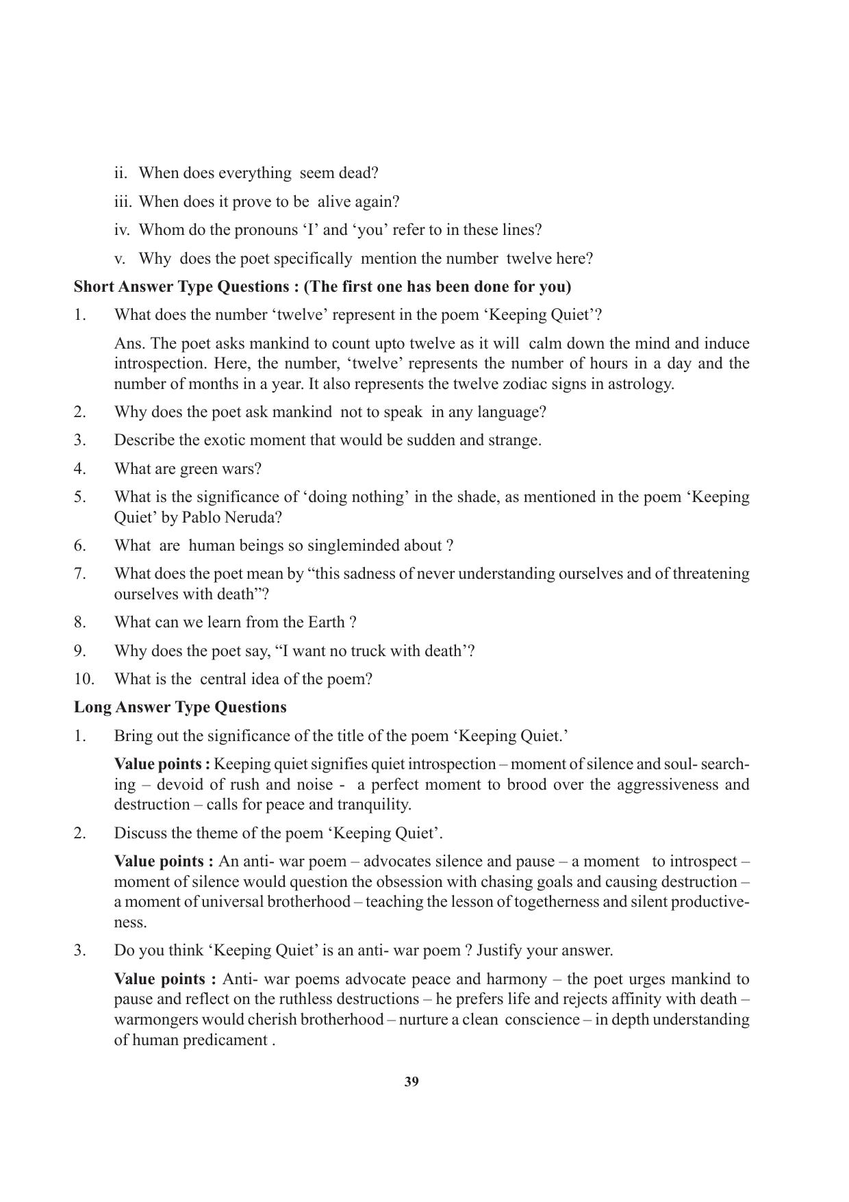 Tripura Board Class 12 English Workbooks - Page 39