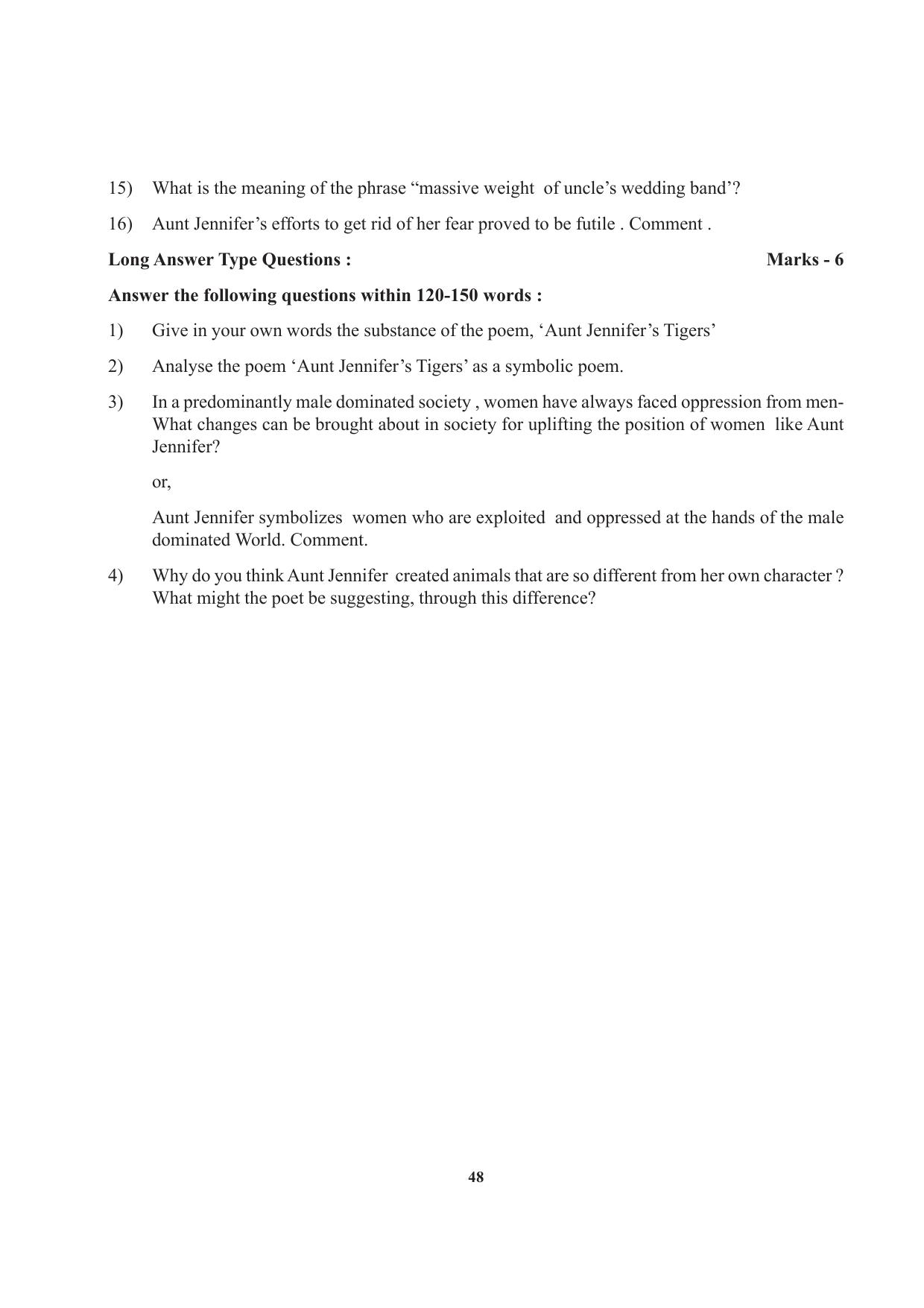 Tripura Board Class 12 English Workbooks - Page 48