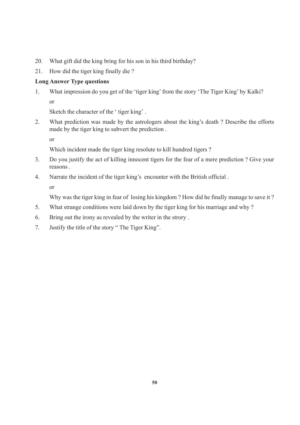 Tripura Board Class 12 English Workbooks - Page 50