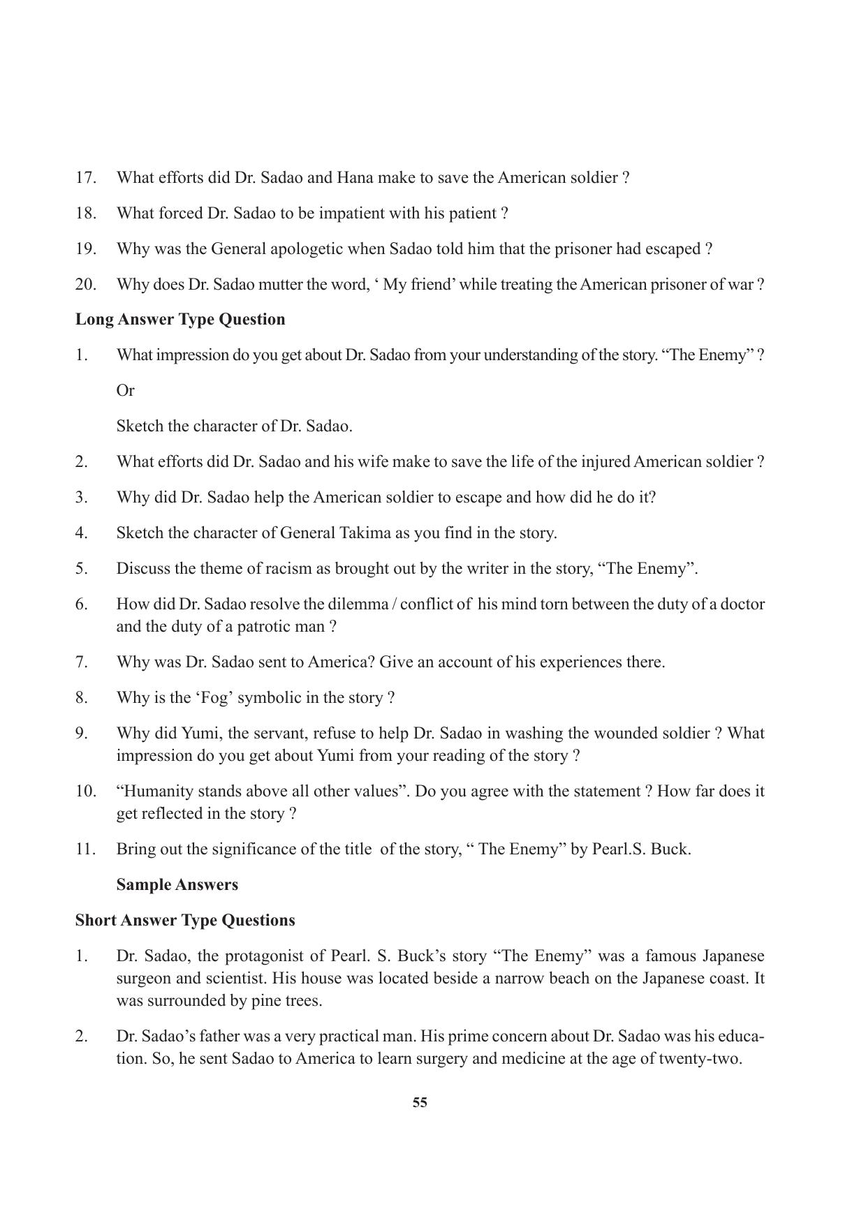 Tripura Board Class 12 English Workbooks - Page 55