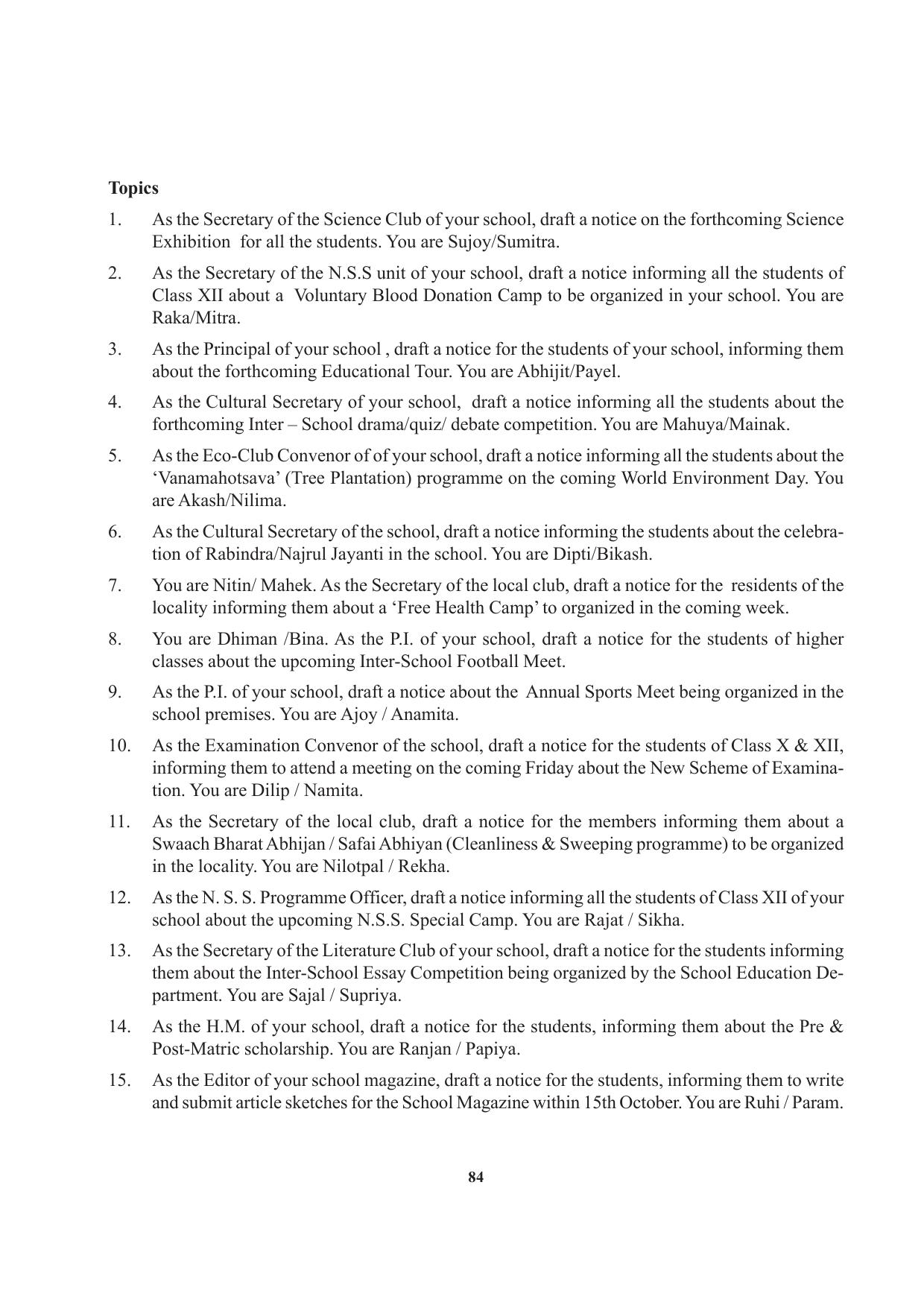 Tripura Board Class 12 English Workbooks - Page 84