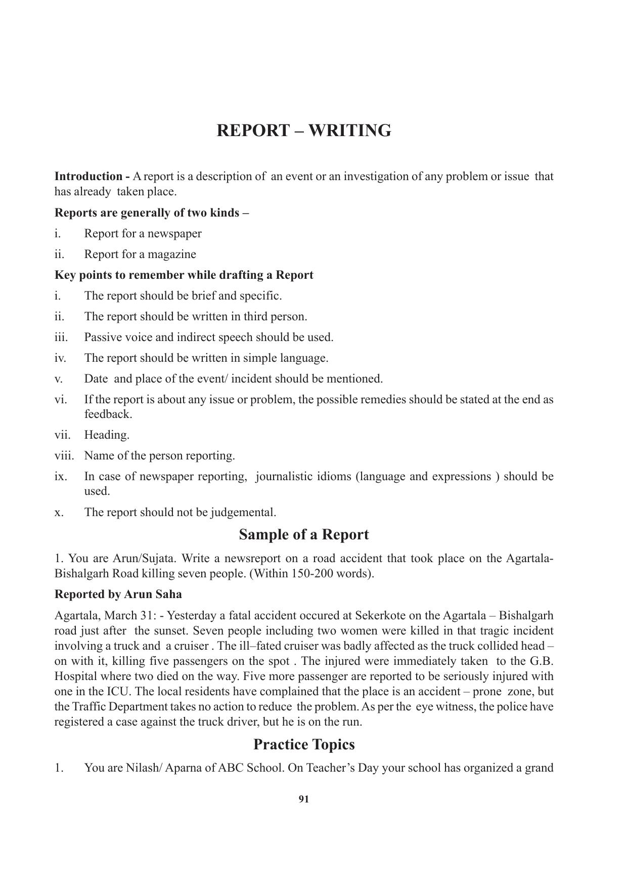 Tripura Board Class 12 English Workbooks - Page 91