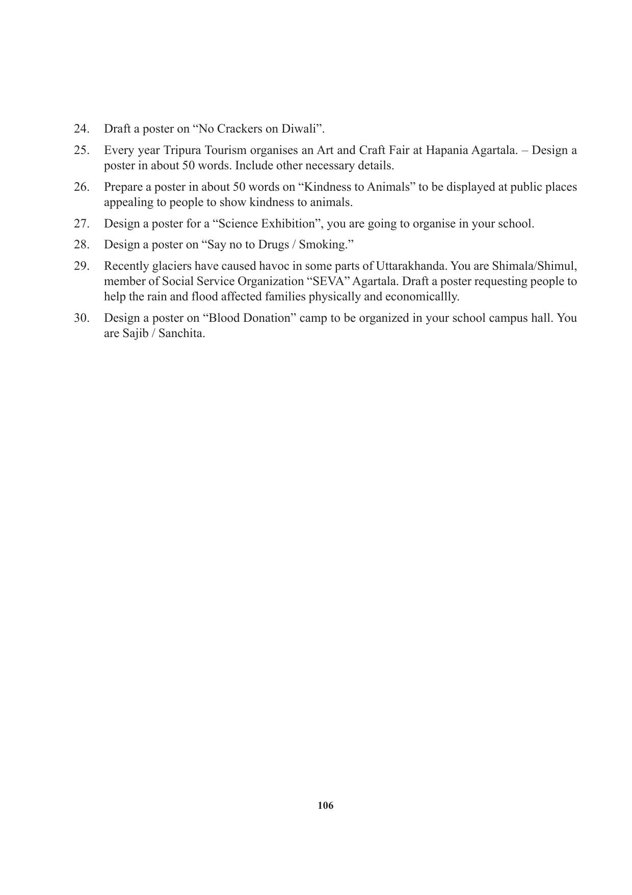 Tripura Board Class 12 English Workbooks - Page 106