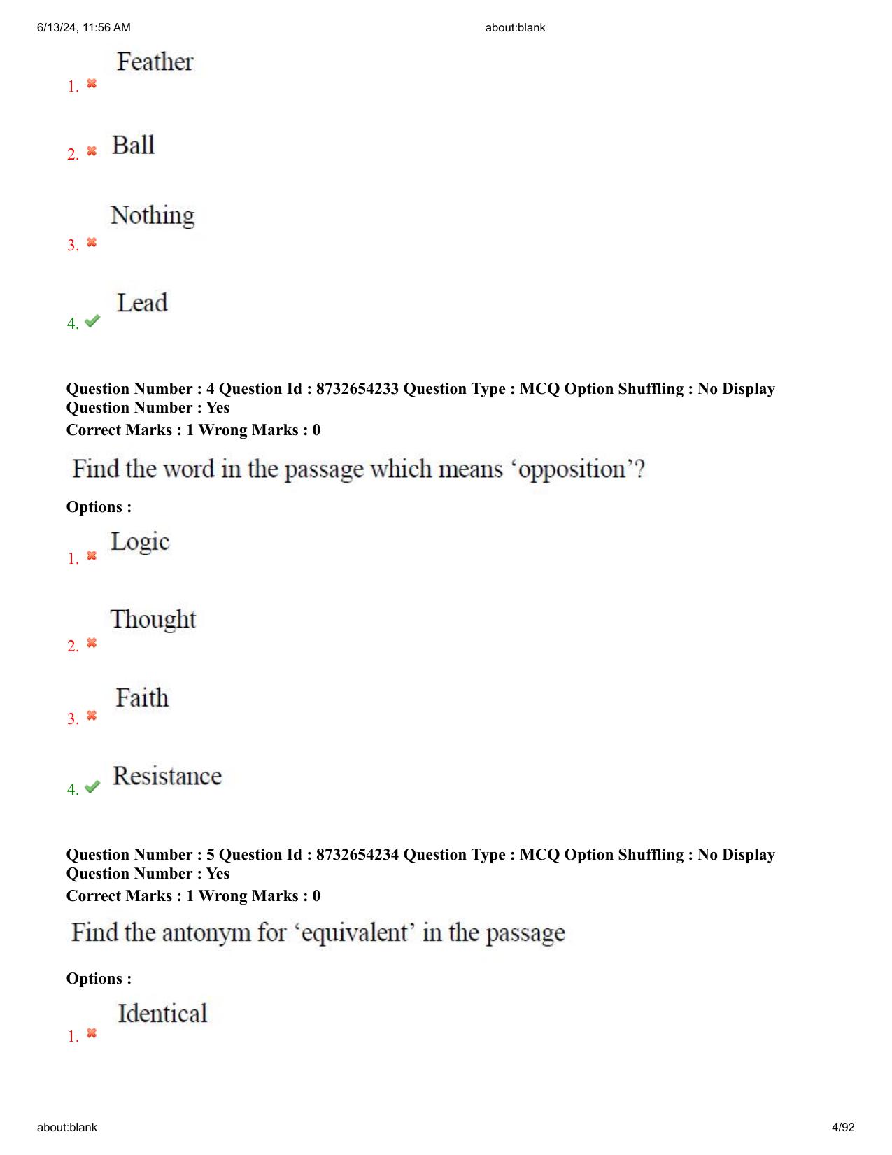 AP EDCET 2024 Biological Science Question Paper with Answer Key (English) - Page 4