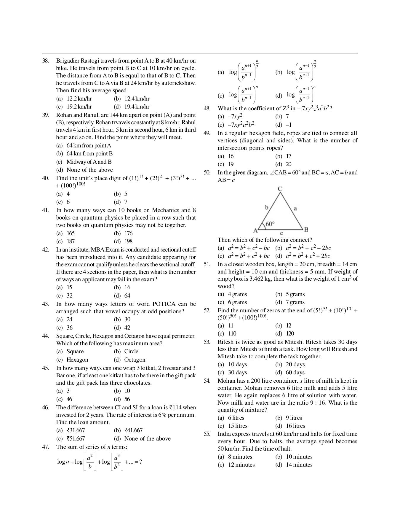 SNAP 2019 Question Paper with Solution - IndCareer Docs