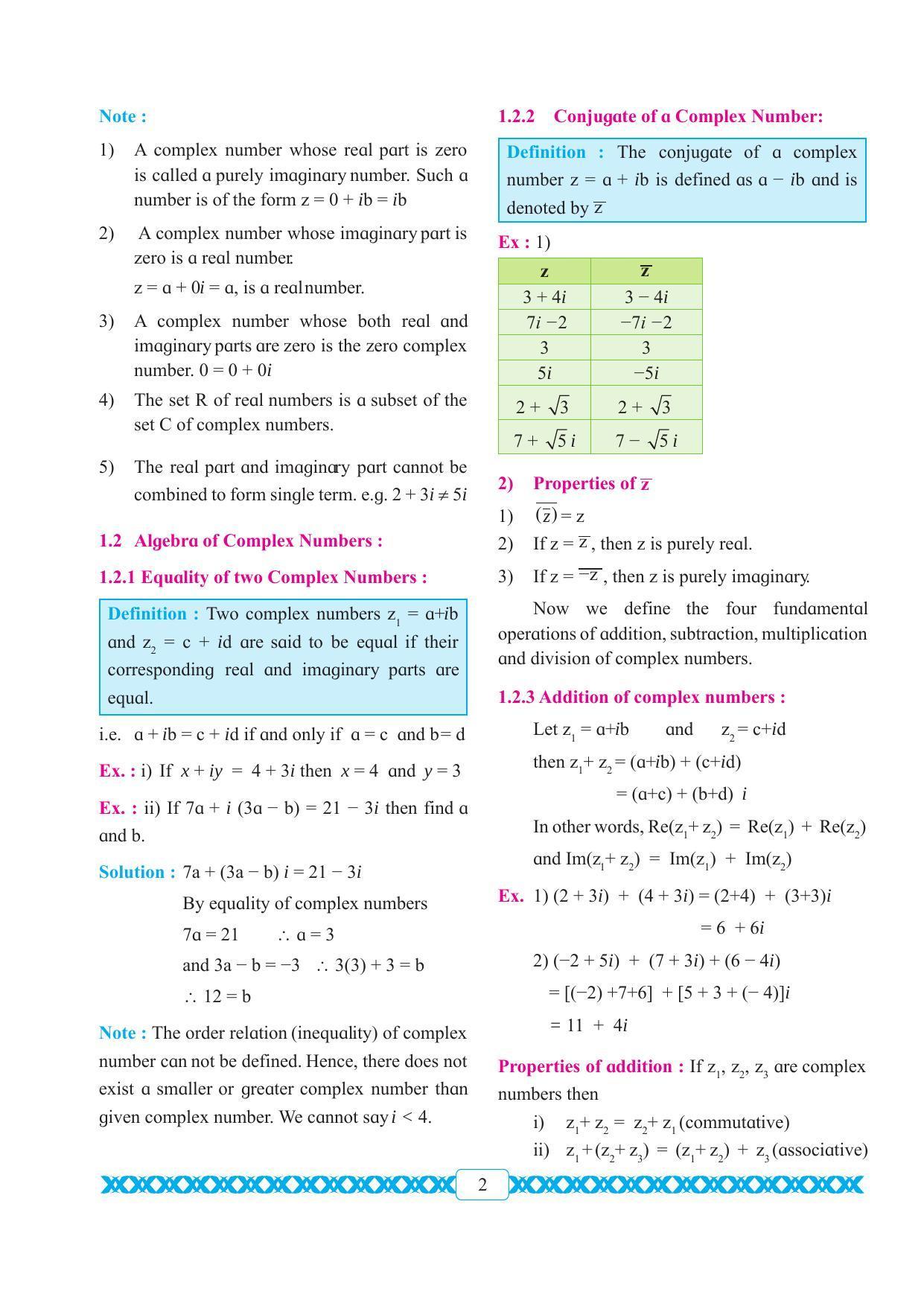 Maharashtra Board Class 11 Maths Textbook - Page 12