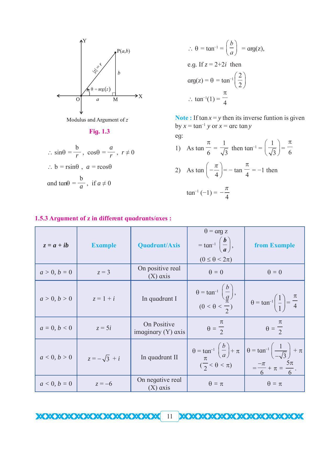 Maharashtra Board Class 11 Maths Textbook - Page 21