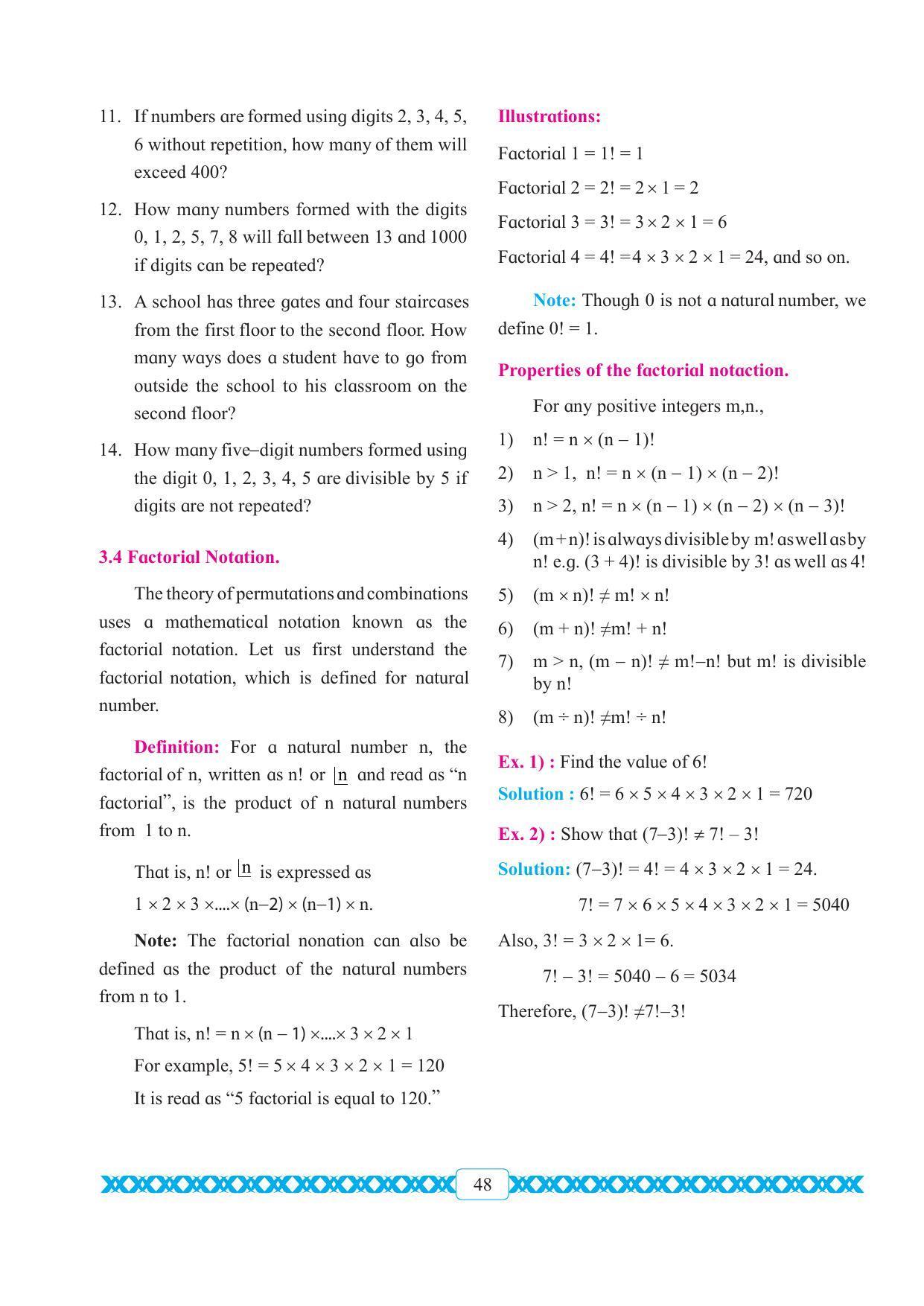 Maharashtra Board Class 11 Maths Textbook - Page 58