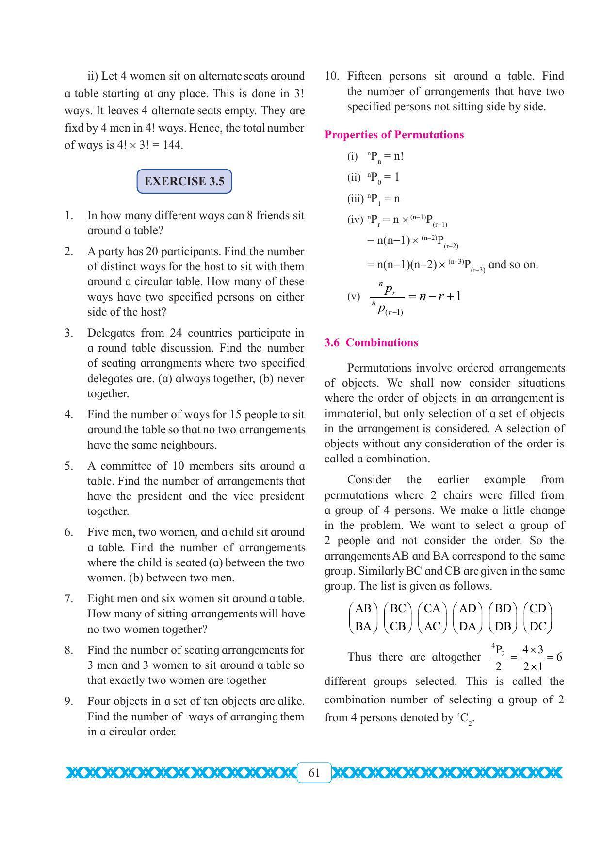 Maharashtra Board Class 11 Maths Textbook - Page 71