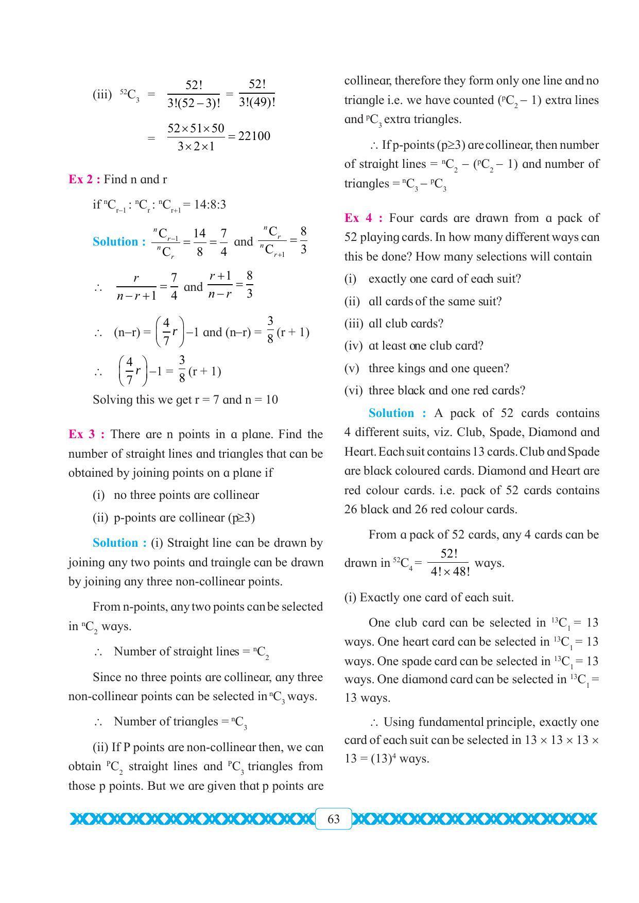 Maharashtra Board Class 11 Maths Textbook - Page 73
