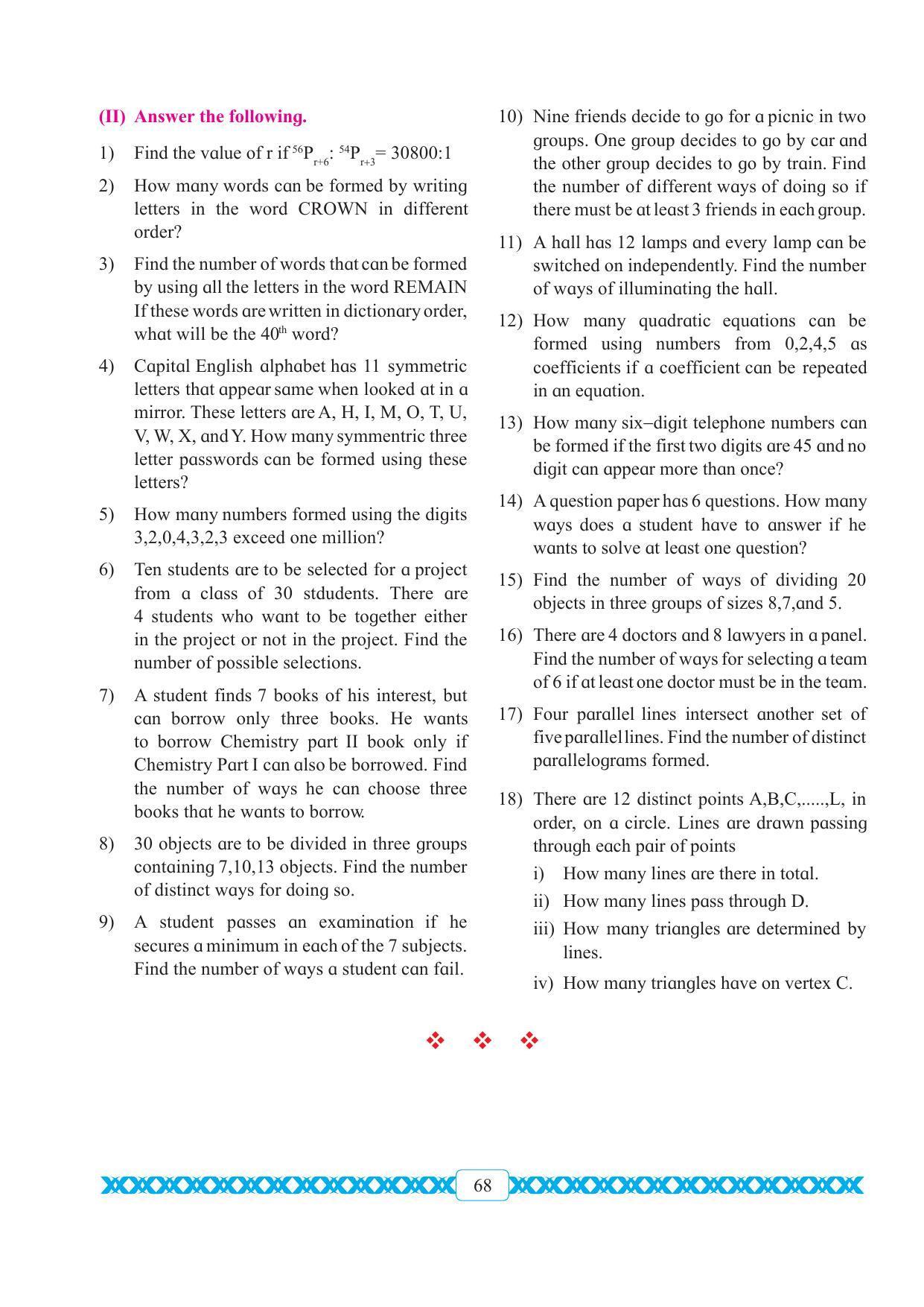 Maharashtra Board Class 11 Maths Textbook - Page 78