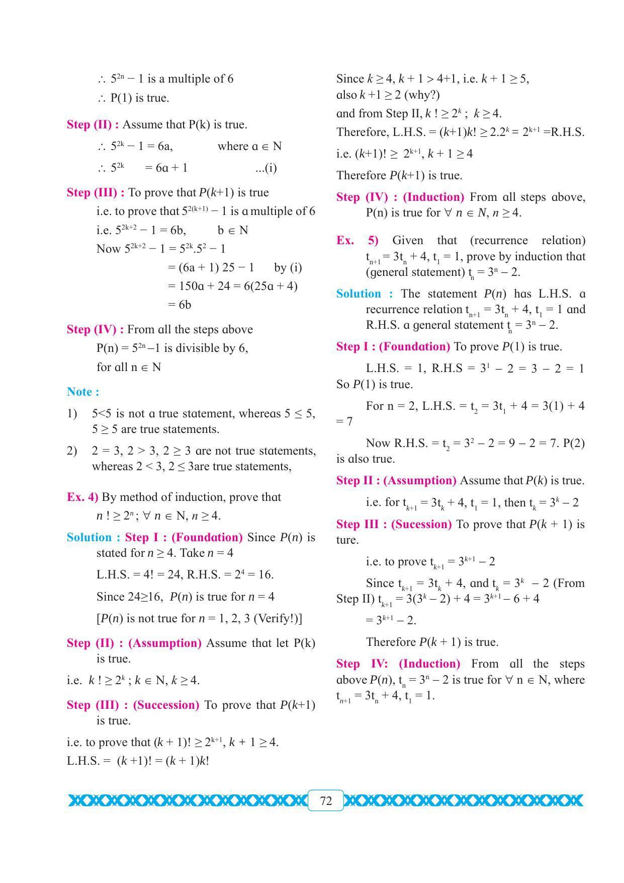 Maharashtra Board Class 11 Maths Textbook - Page 82