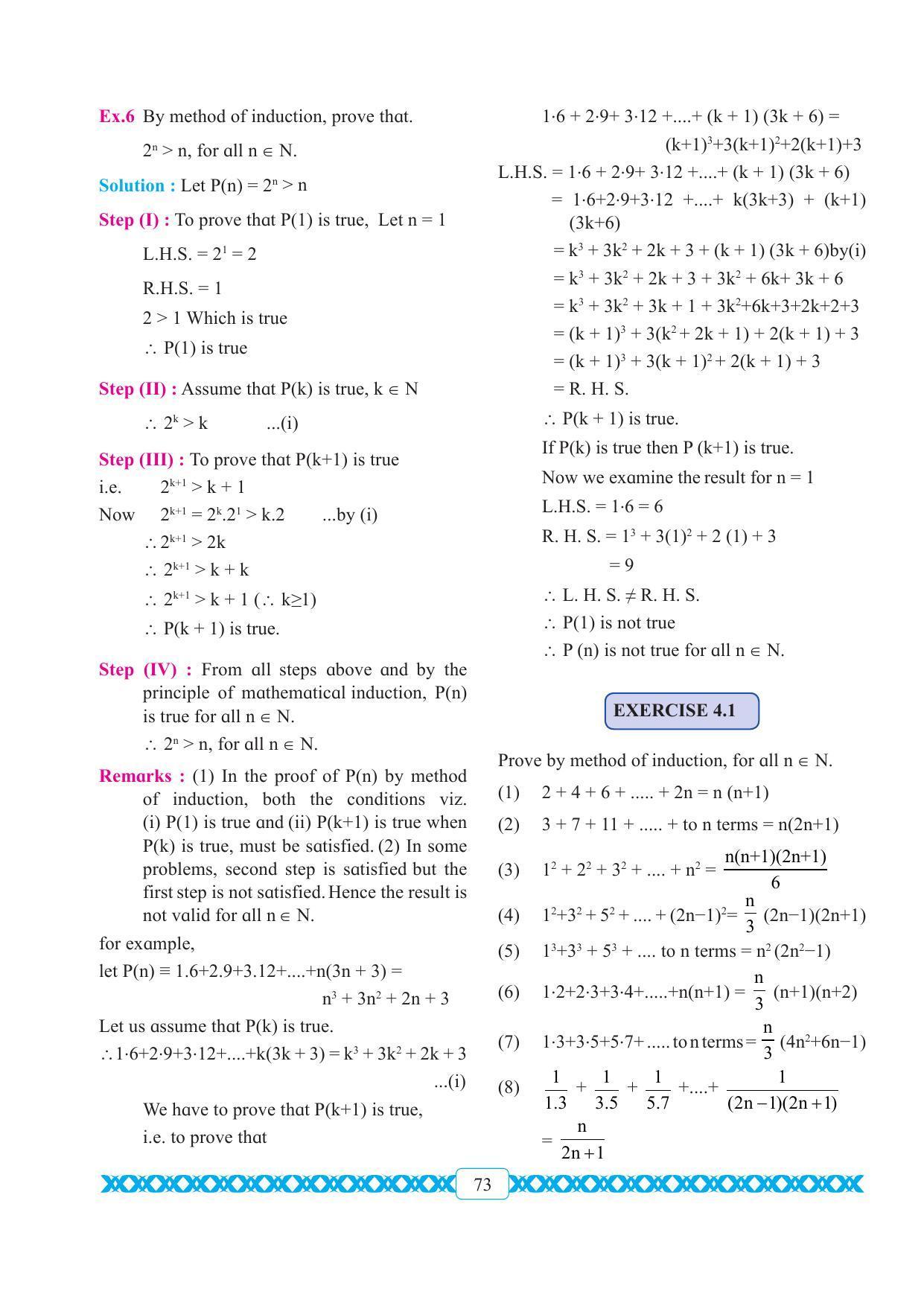 Maharashtra Board Class 11 Maths Textbook - Page 83