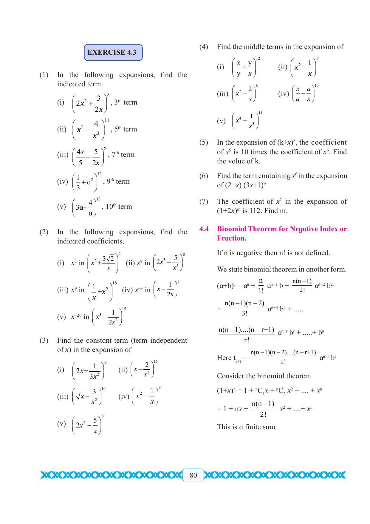 Maharashtra Board Class 11 Maths Textbook - Page 90