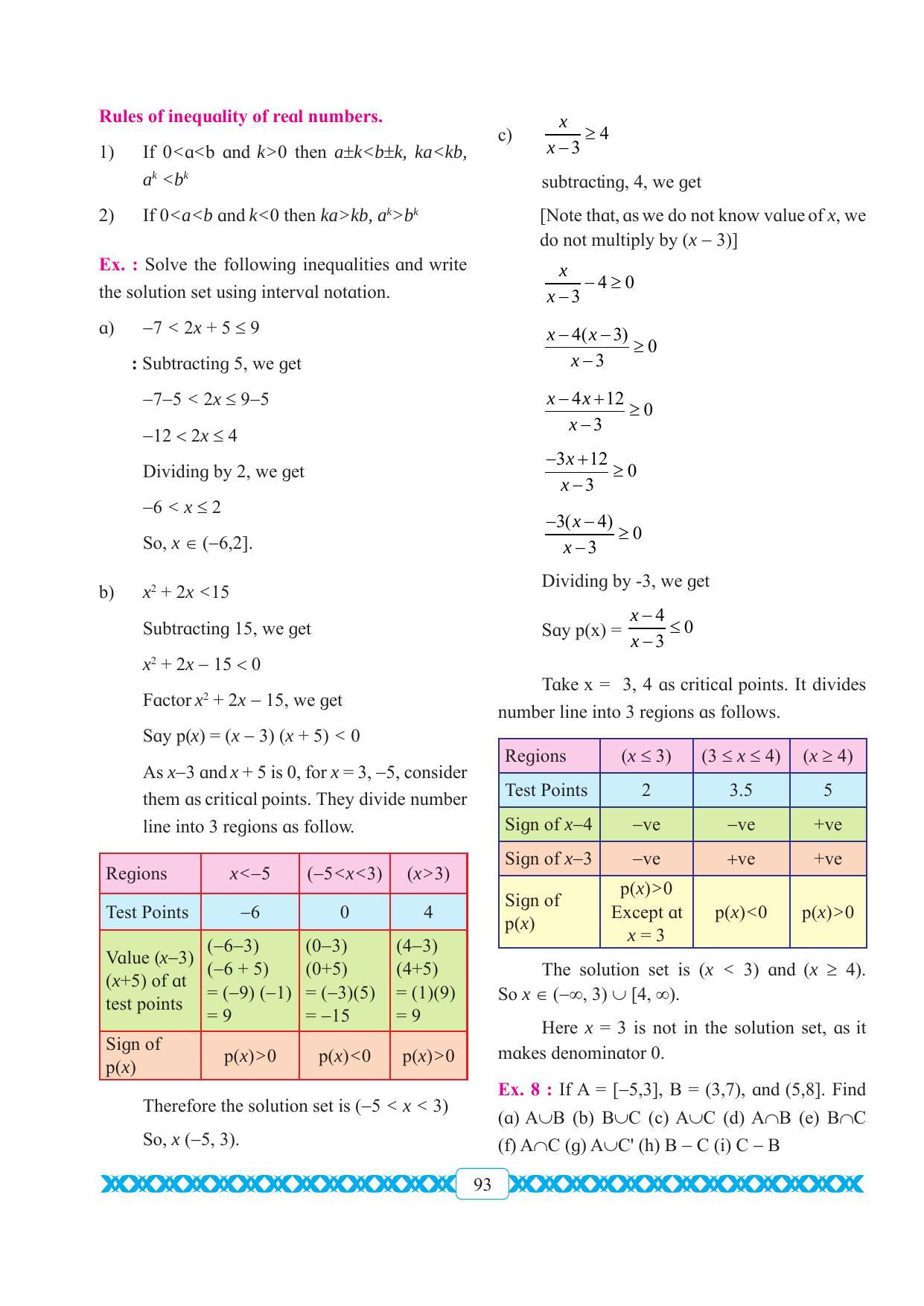 Maharashtra Board Class 11 Maths Textbook - Page 103