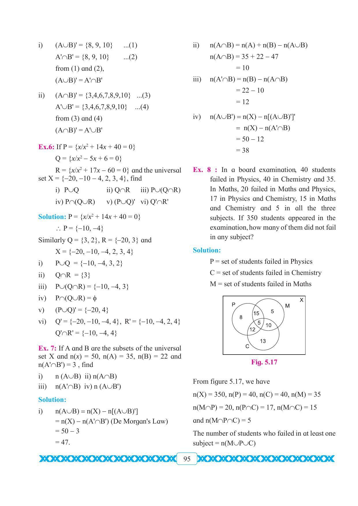 Maharashtra Board Class 11 Maths Textbook - Page 105