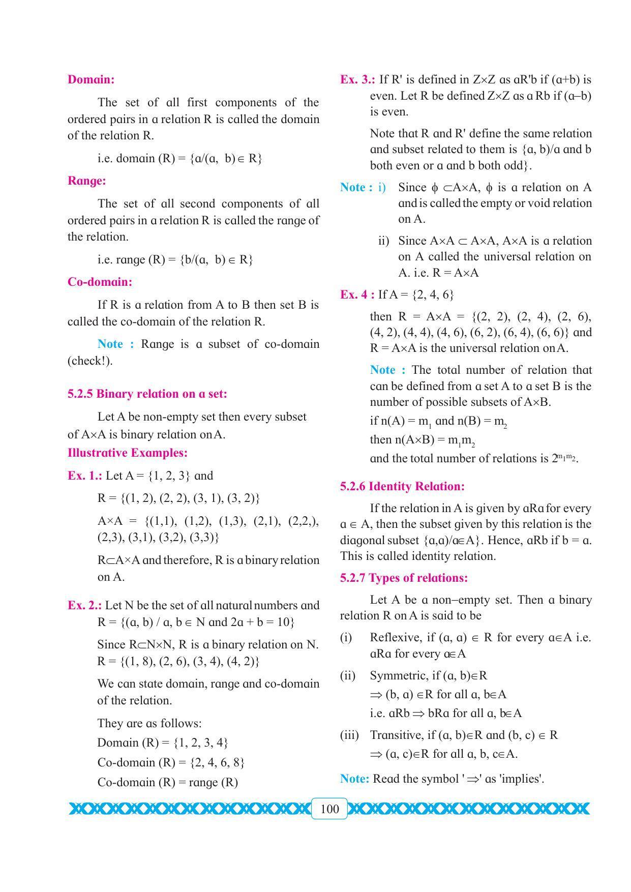 Maharashtra Board Class 11 Maths Textbook - Page 110