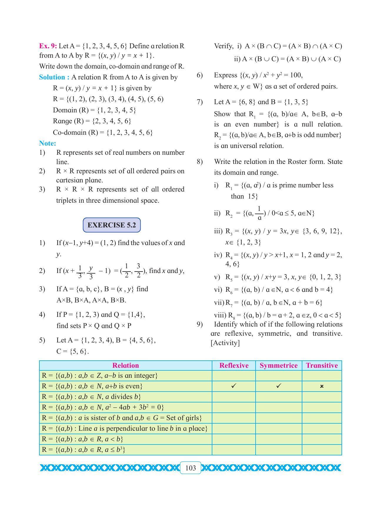 Maharashtra Board Class 11 Maths Textbook - Page 113