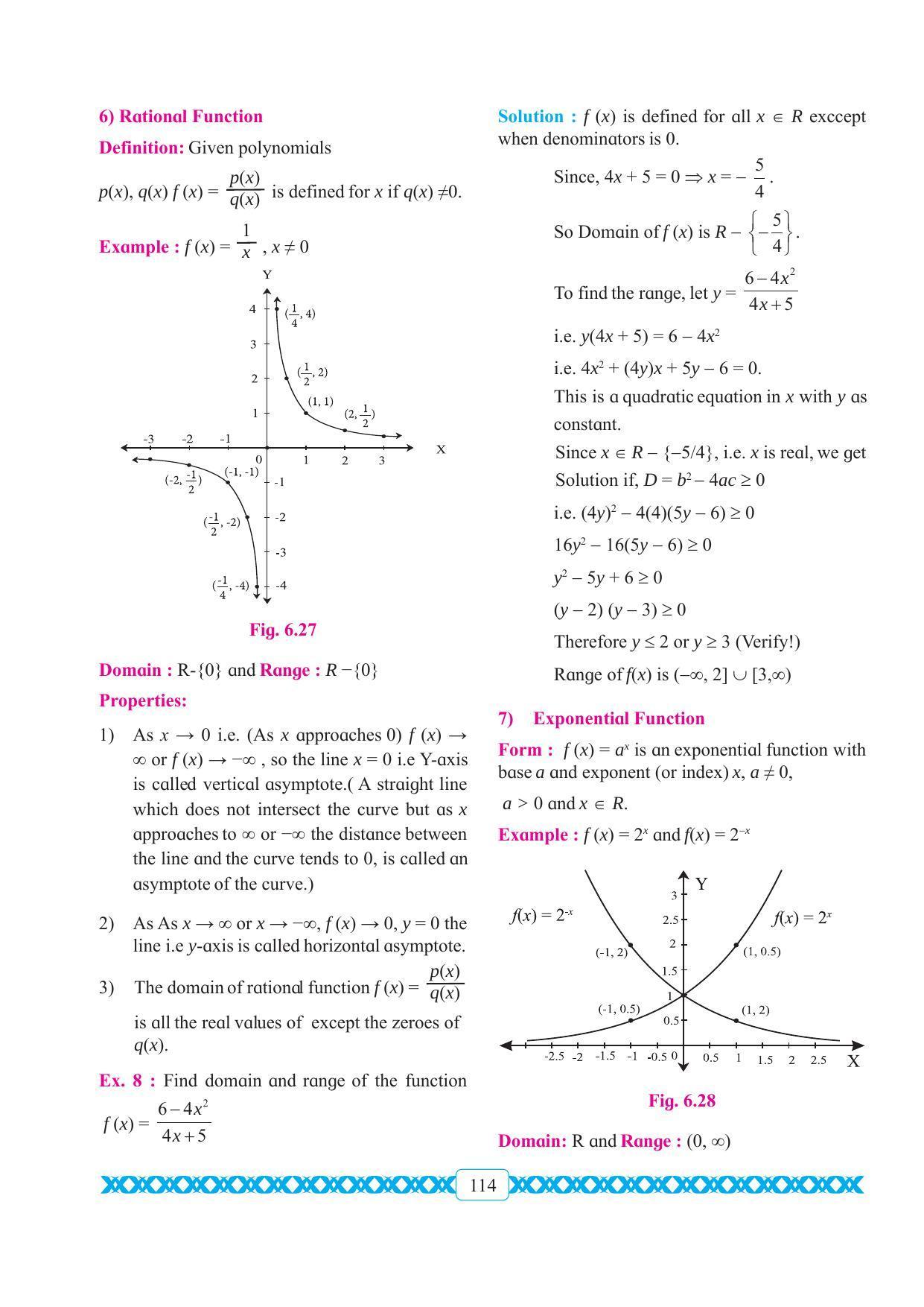 Maharashtra Board Class 11 Maths Textbook - Page 124