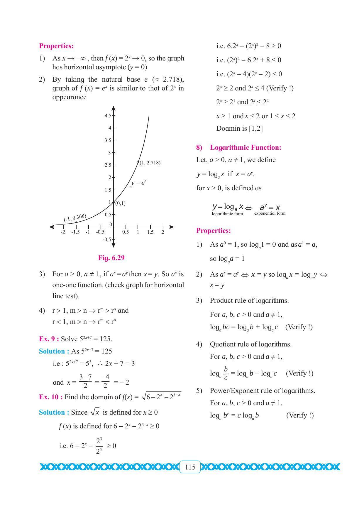 Maharashtra Board Class 11 Maths Textbook - Page 125
