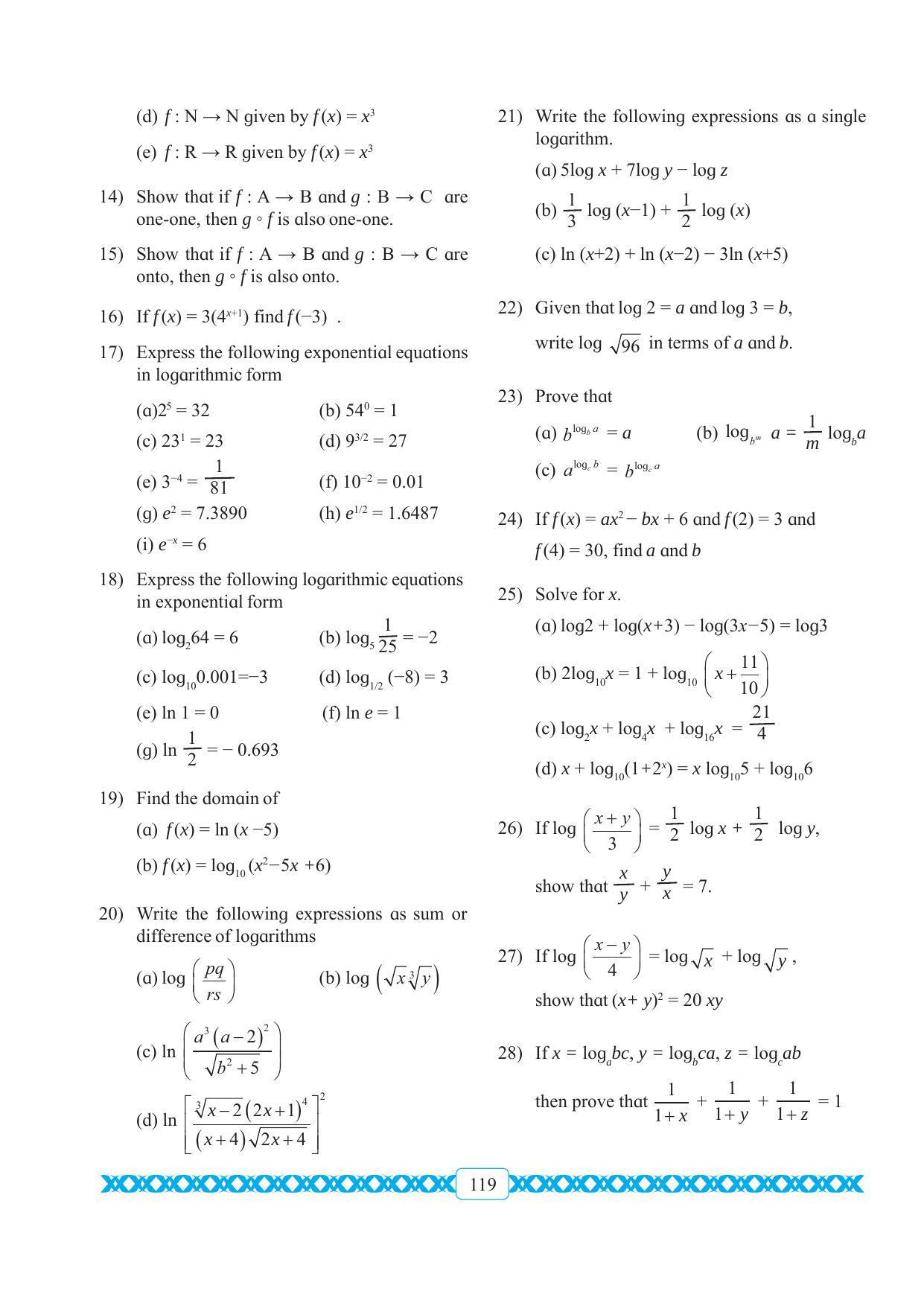 Maharashtra Board Class 11 Maths Textbook - Page 129