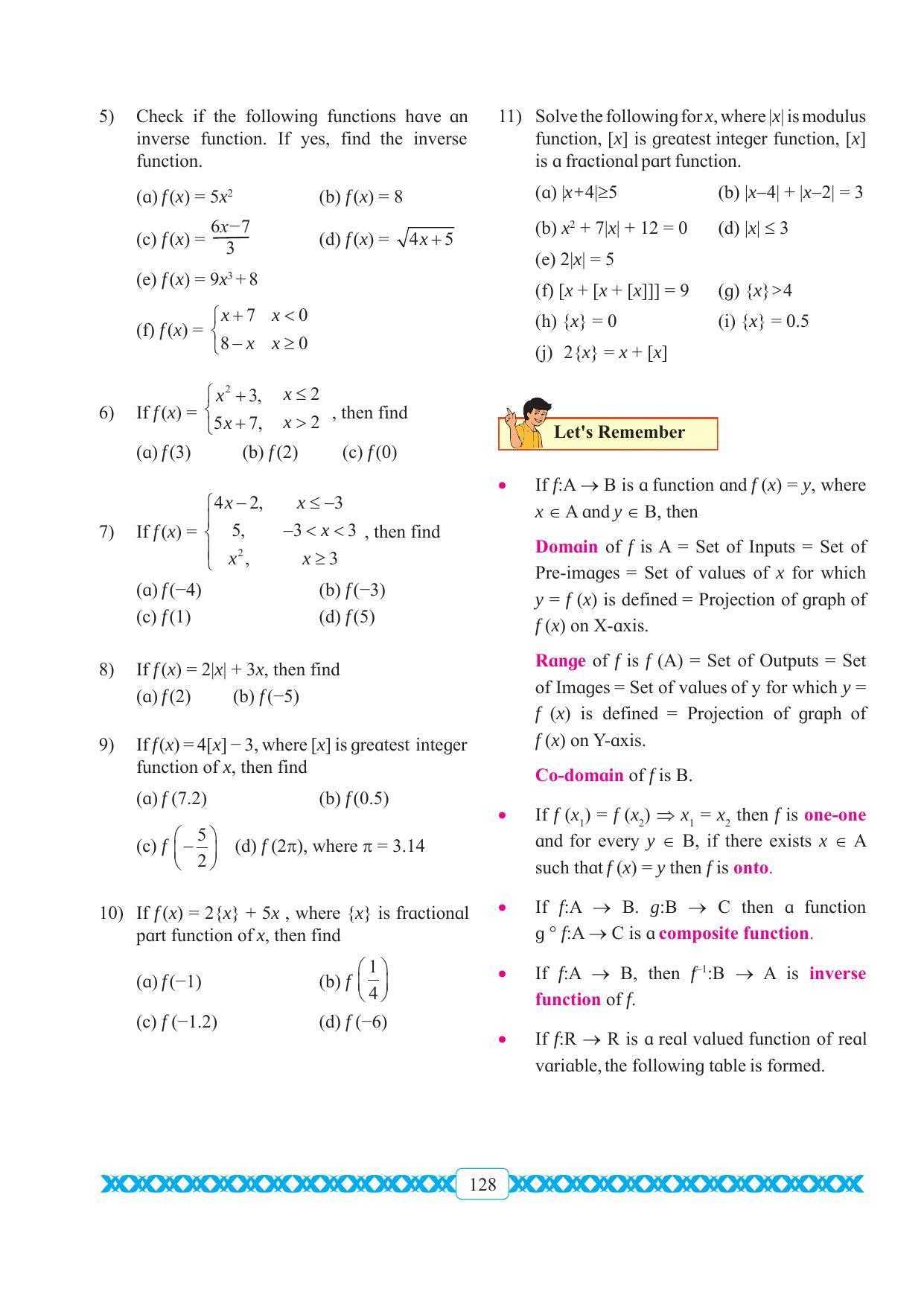 Maharashtra Board Class 11 Maths Textbook - Page 138
