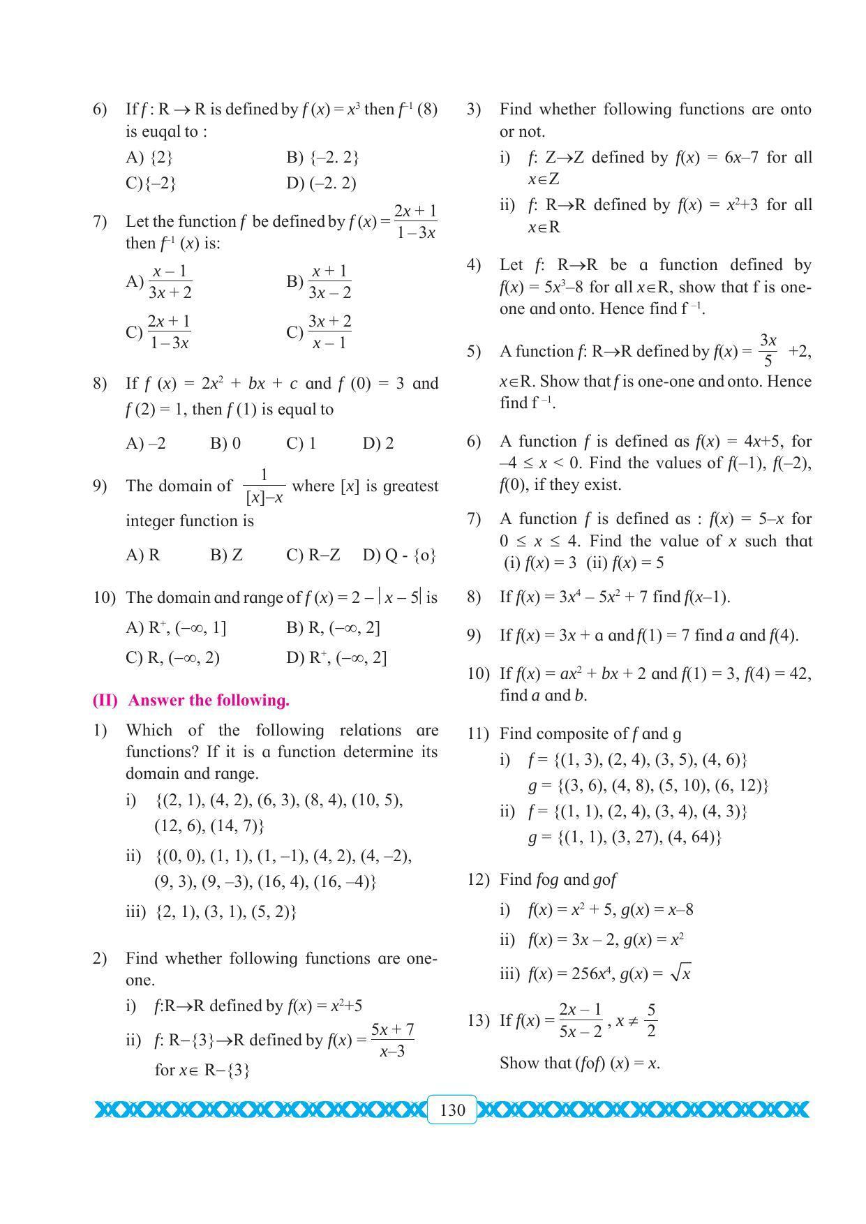 Maharashtra Board Class 11 Maths Textbook - Page 140