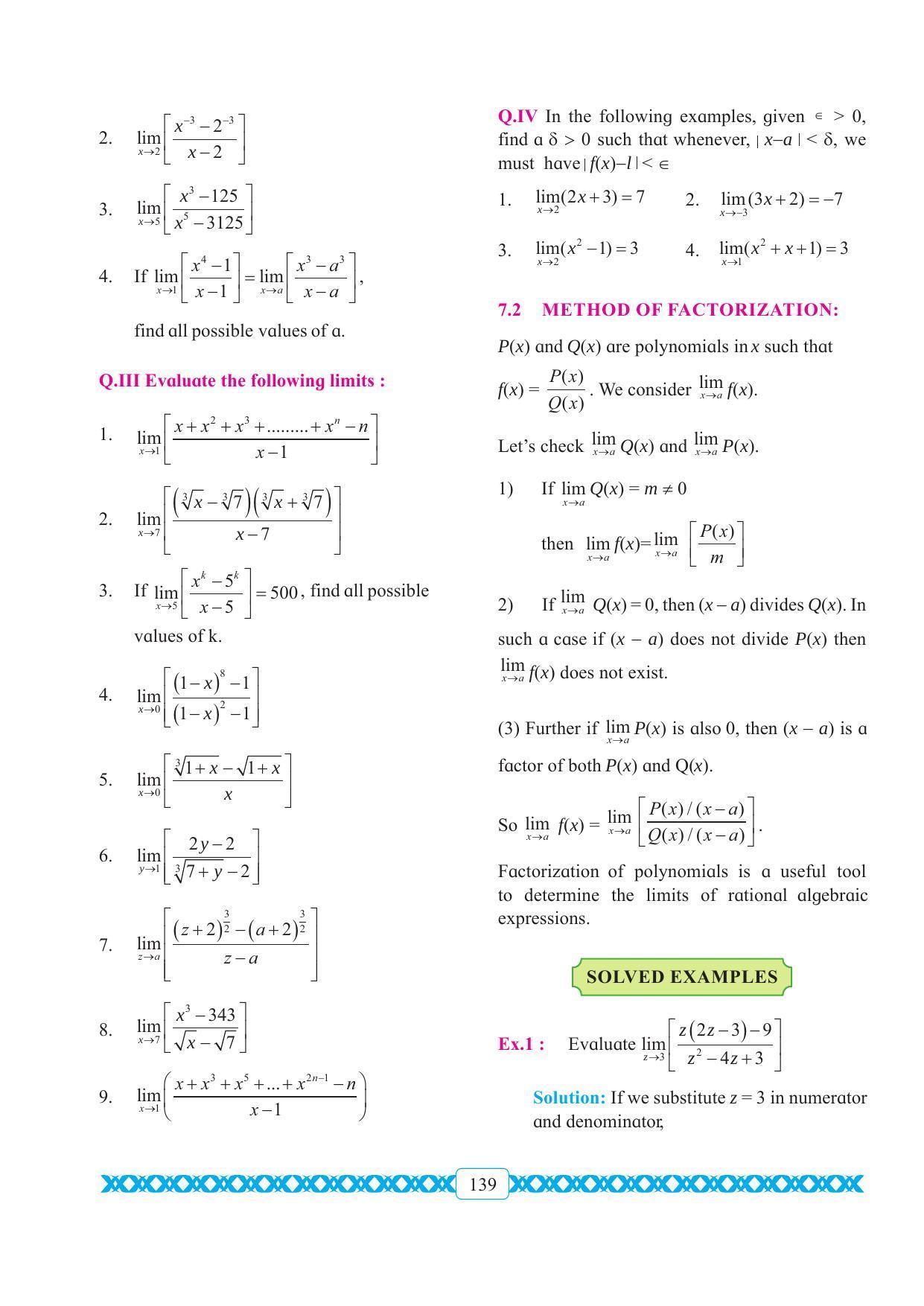 Maharashtra Board Class 11 Maths Textbook - Page 149