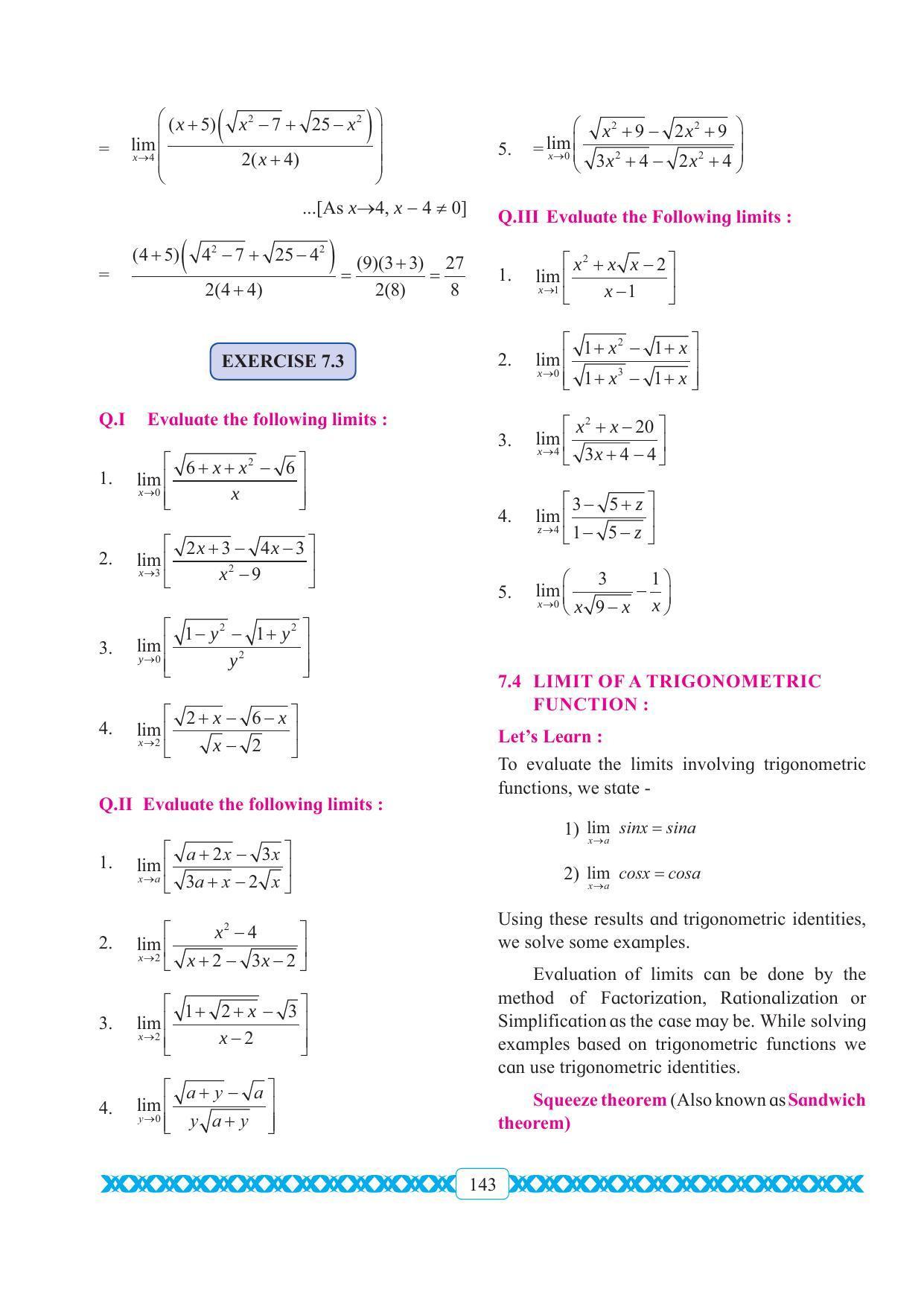 Maharashtra Board Class 11 Maths Textbook - Page 153