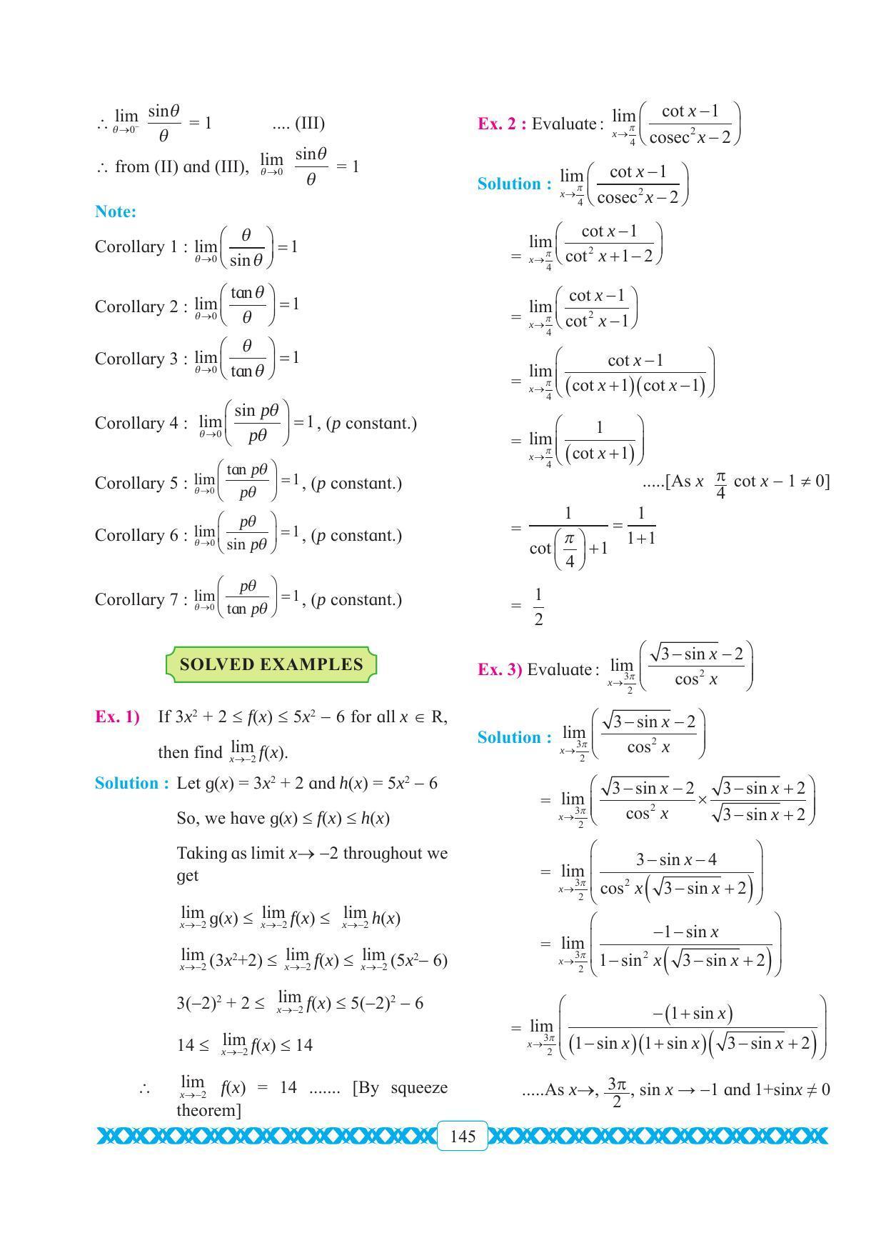 Maharashtra Board Class 11 Maths Textbook - Page 155