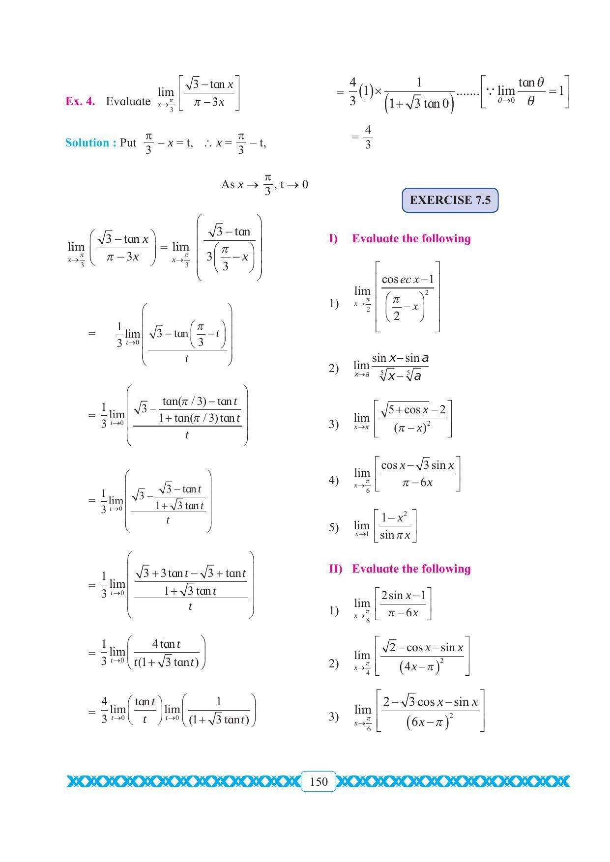 Maharashtra Board Class 11 Maths Textbook - Page 160