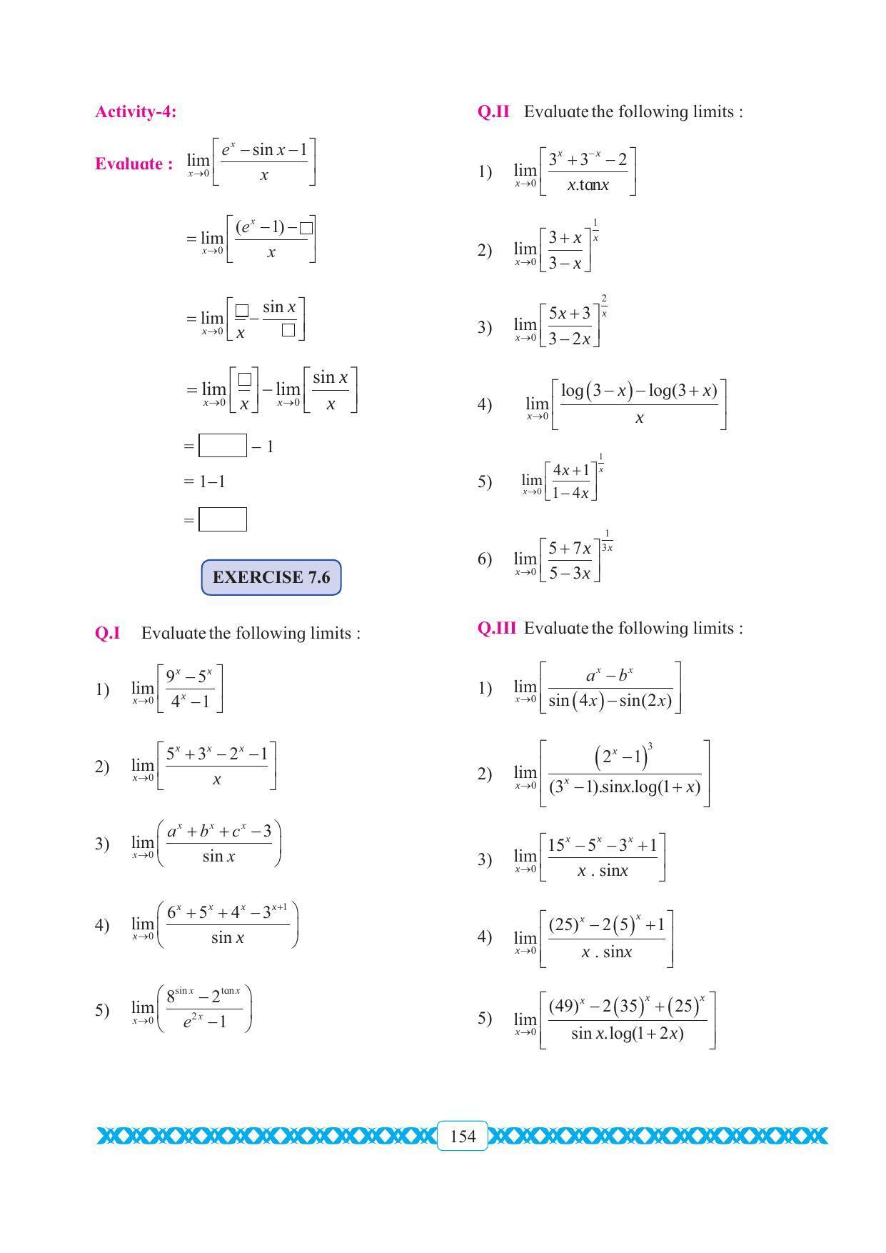 Maharashtra Board Class 11 Maths Textbook - Page 164