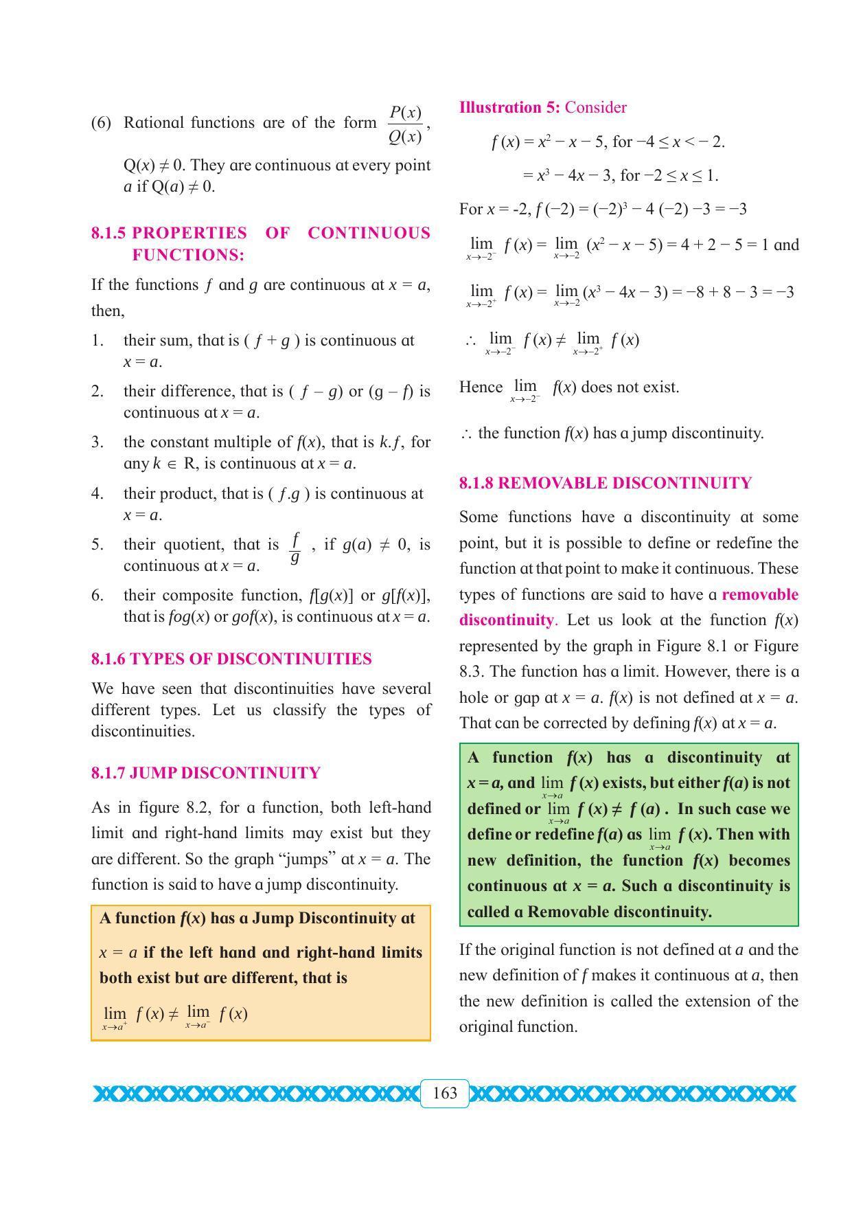 Maharashtra Board Class 11 Maths Textbook - Page 173