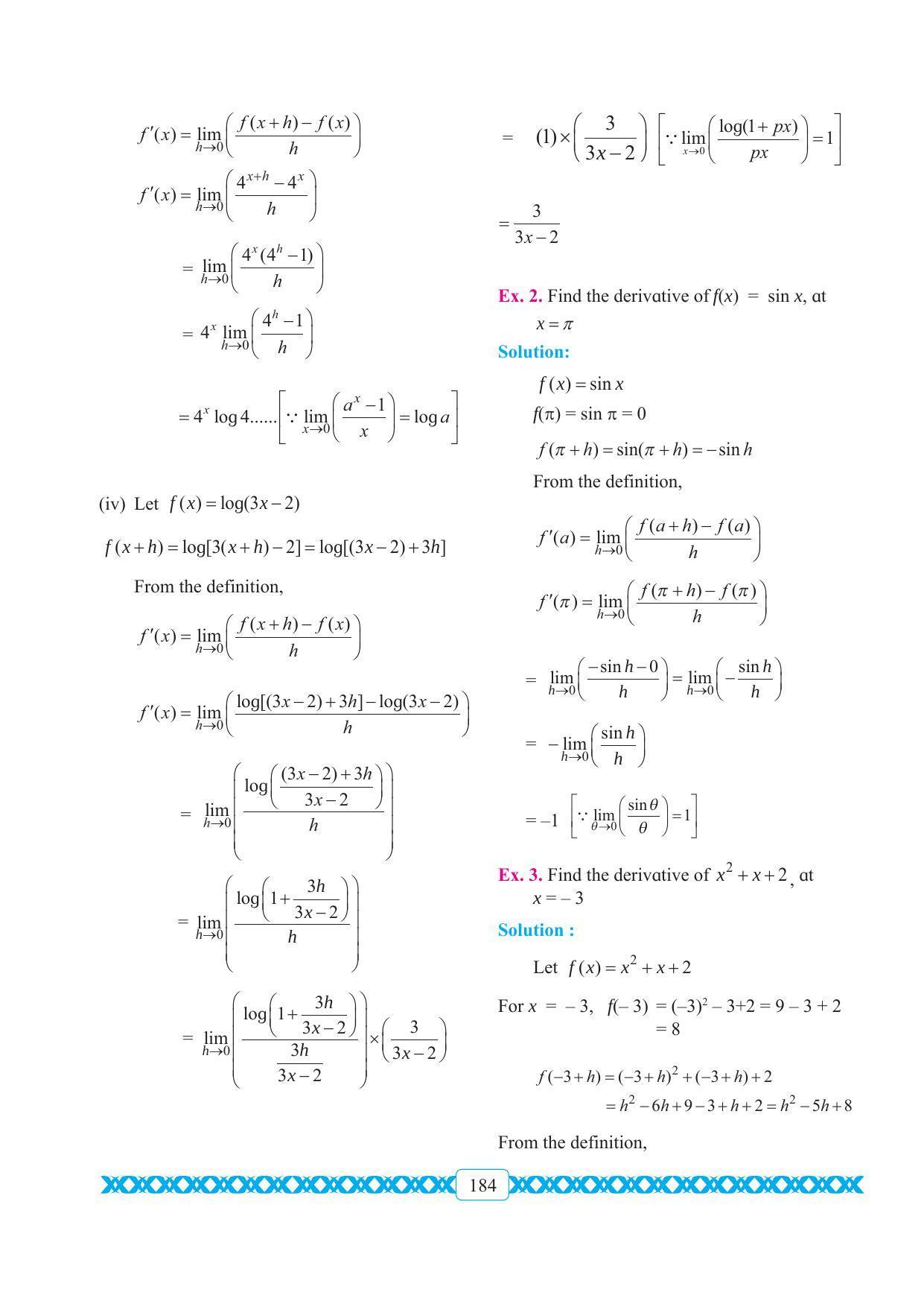 Maharashtra Board Class 11 Maths Textbook - Page 194