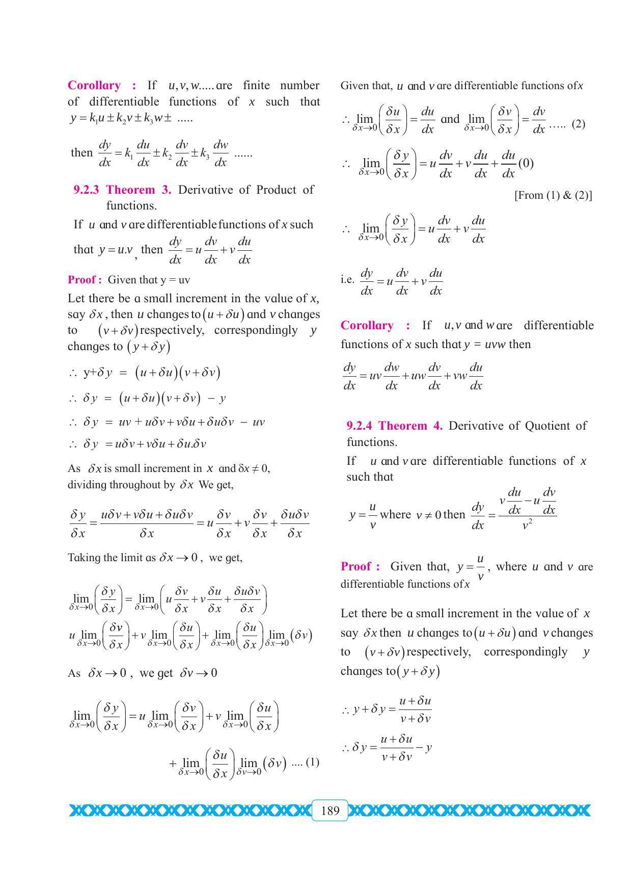 Maharashtra Board Class 11 Maths Textbook - Page 199