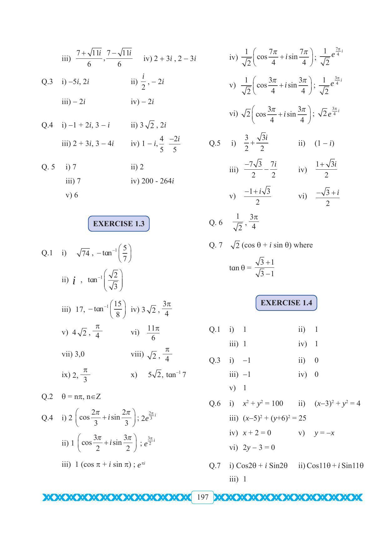 Maharashtra Board Class 11 Maths Textbook - Page 207