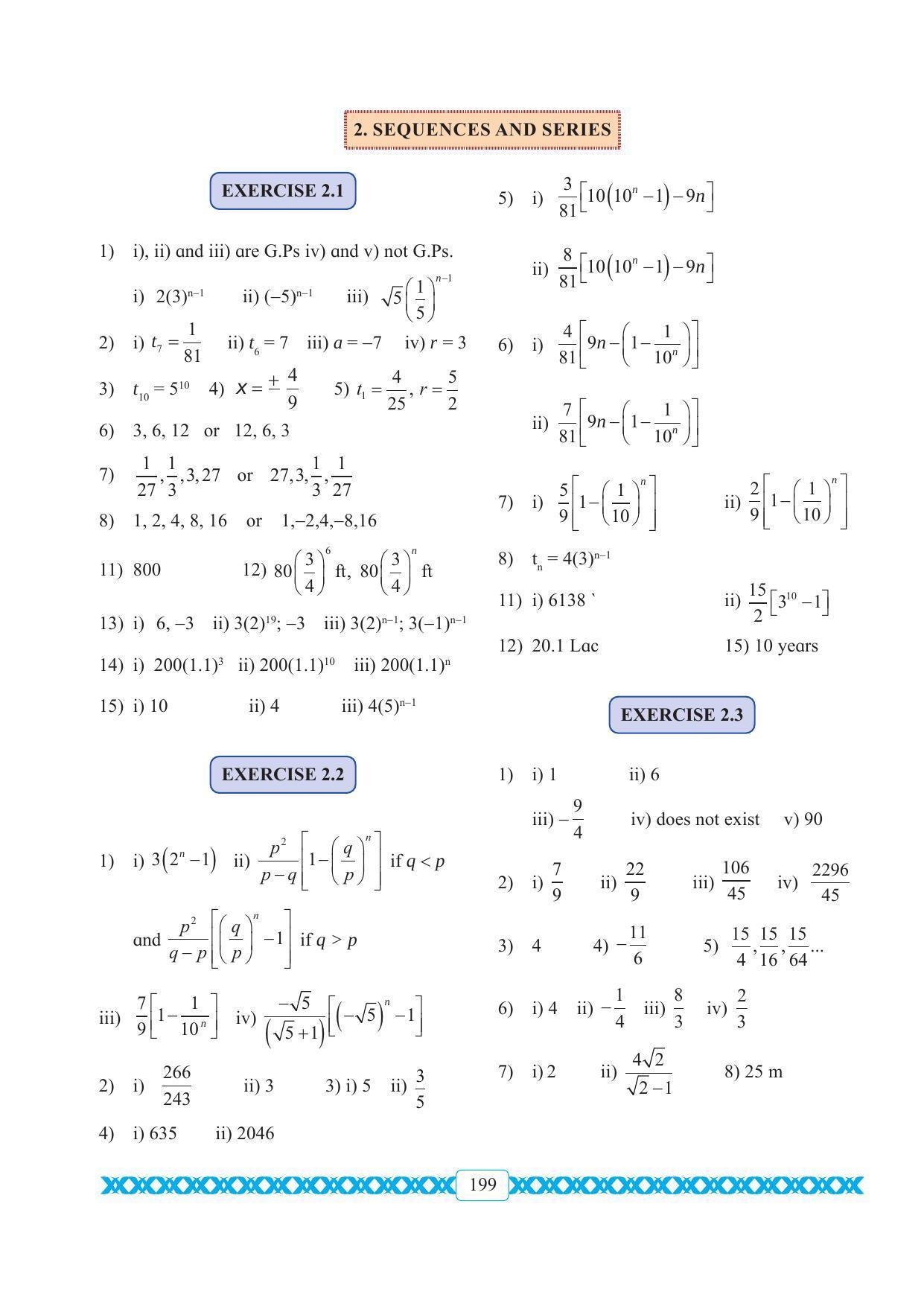 Maharashtra Board Class 11 Maths Textbook - Page 209