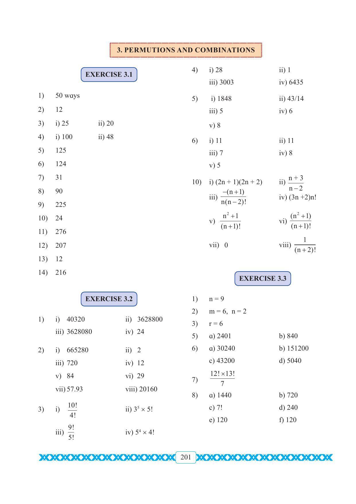 Maharashtra Board Class 11 Maths Textbook - Page 211