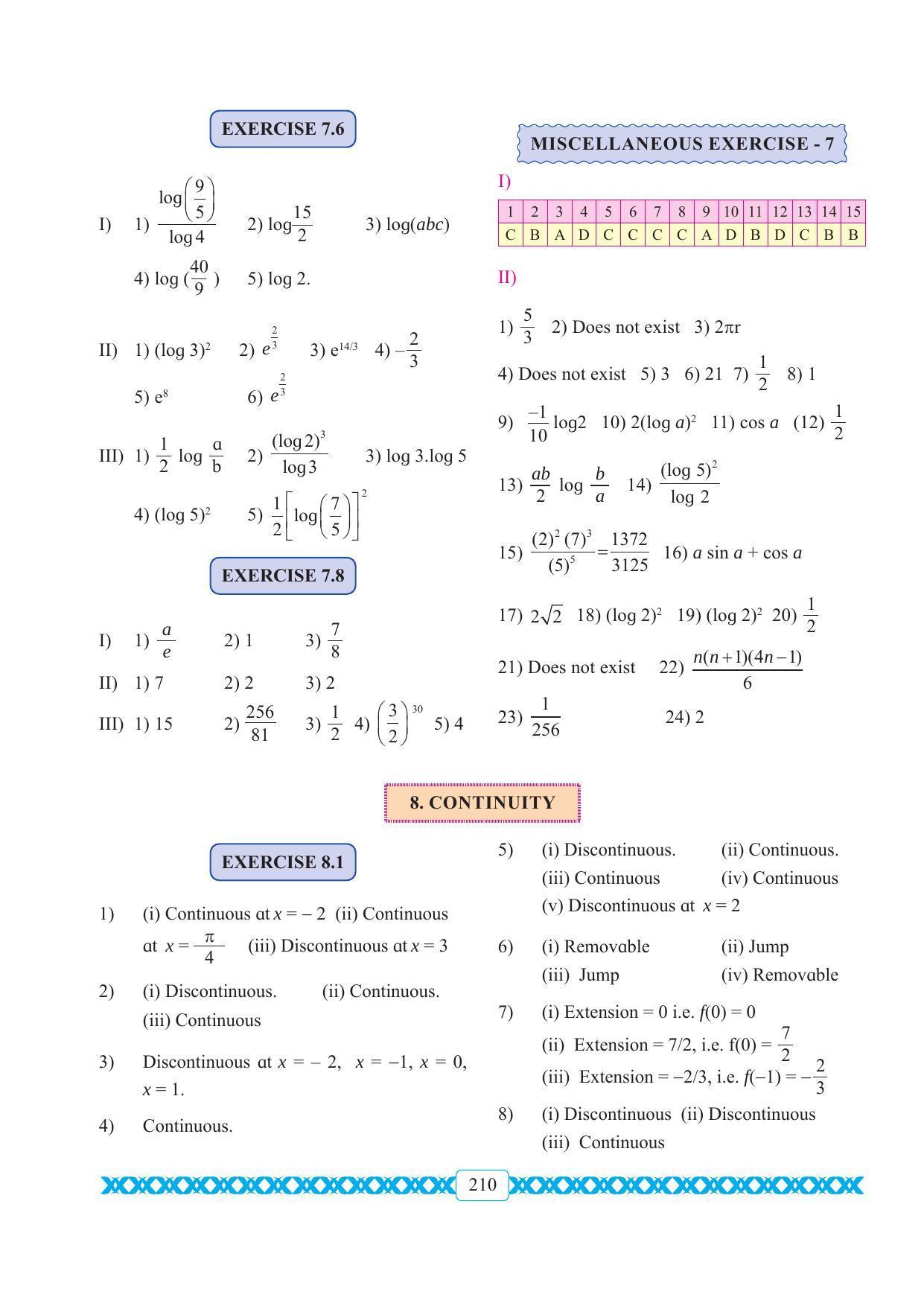 Maharashtra Board Class 11 Maths Textbook - Page 220