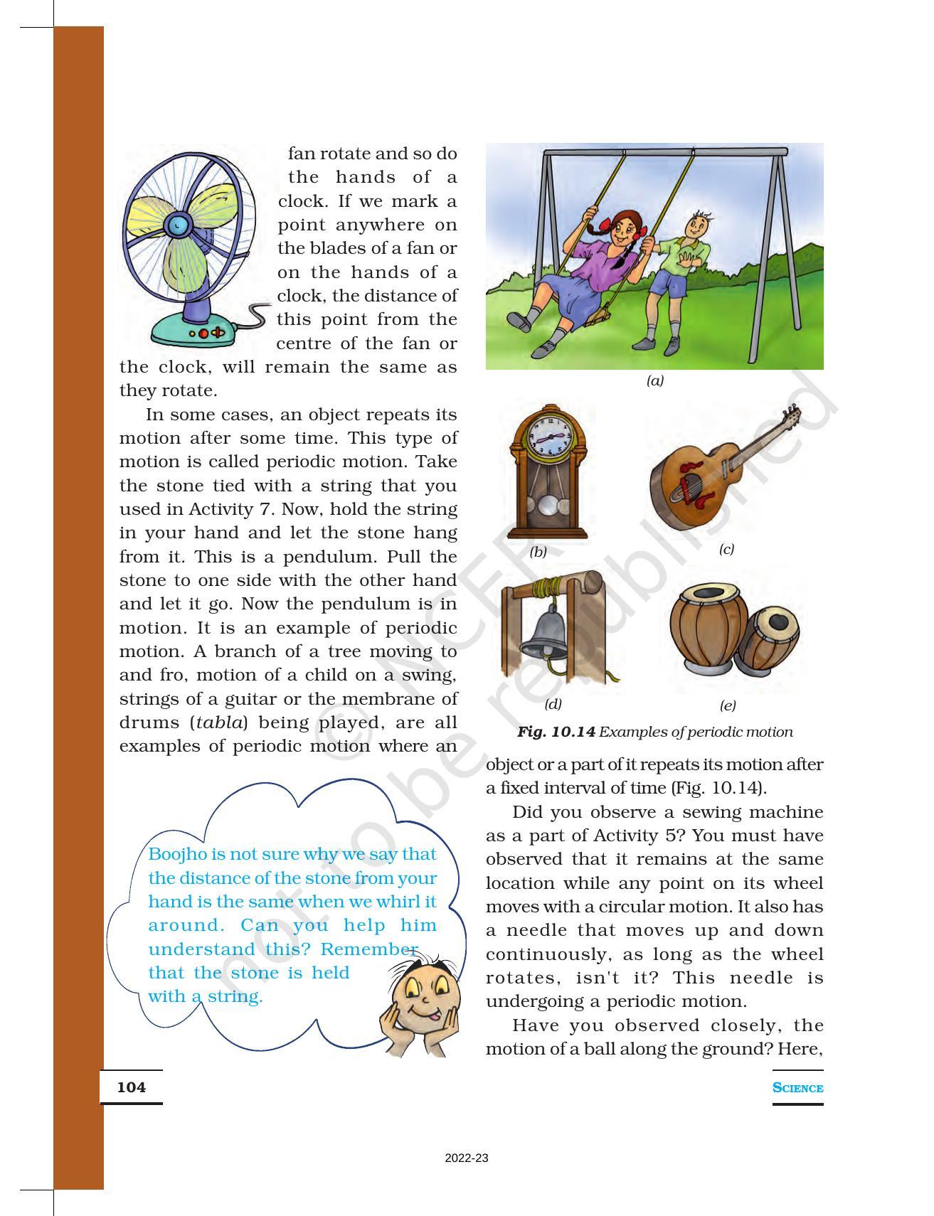 NCERT Book For Class 6 Science: Chapter 10-Motion And Measurement Of ...