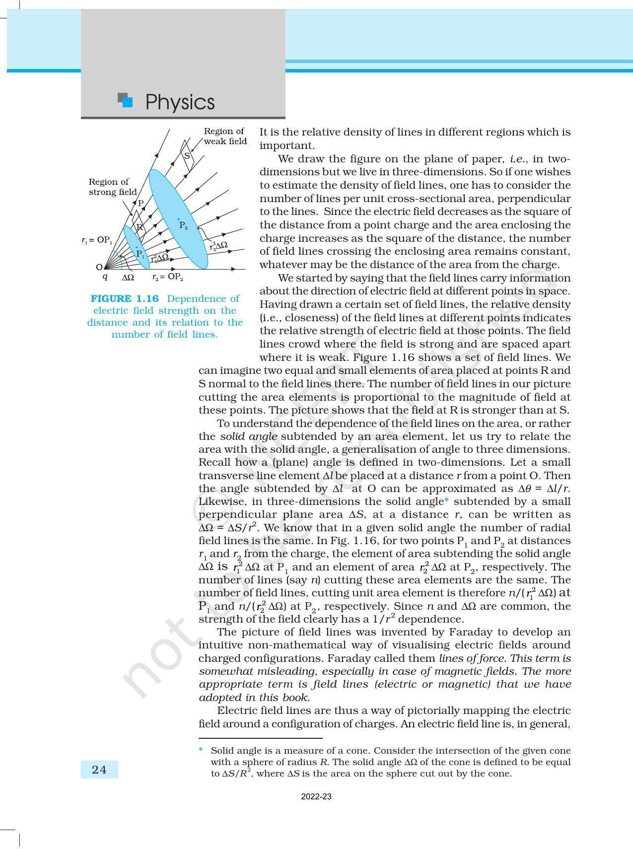 NCERT Book for Class 12 Physics Chapter 1 Electric Charges and Fields - Page 24