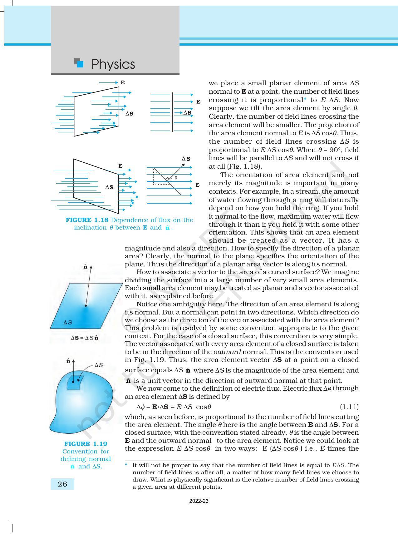 NCERT Book for Class 12 Physics Chapter 1 Electric Charges and Fields - Page 26