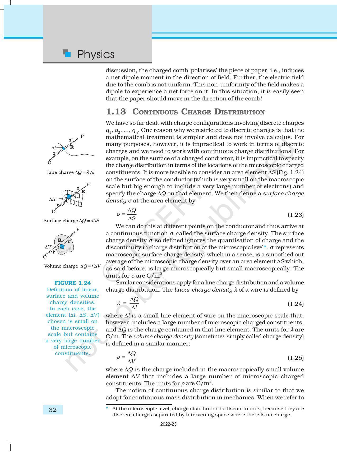 NCERT Book for Class 12 Physics Chapter 1 Electric Charges and Fields - Page 32