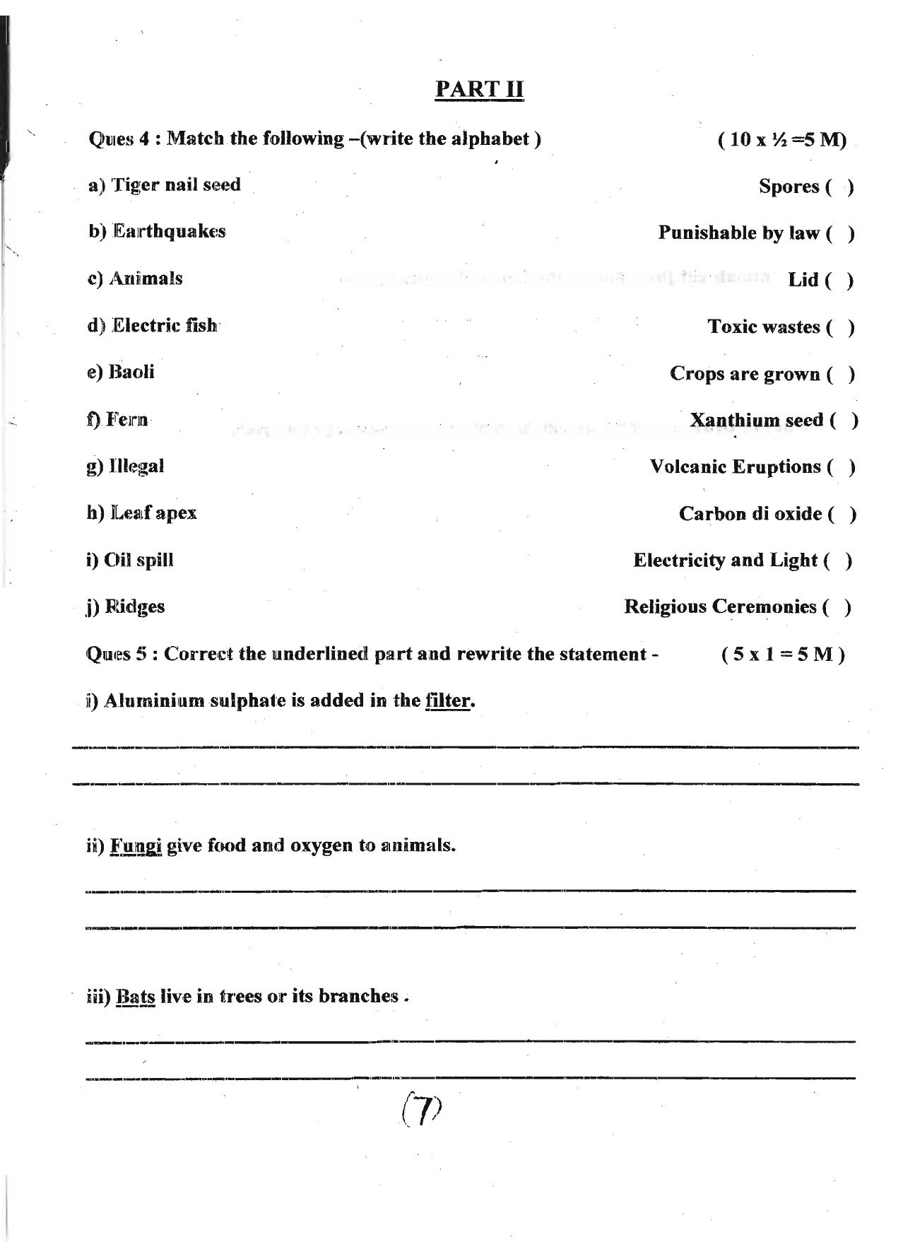 Worksheet for Class 5 Environmental Studies Assignment 3 - Page 7