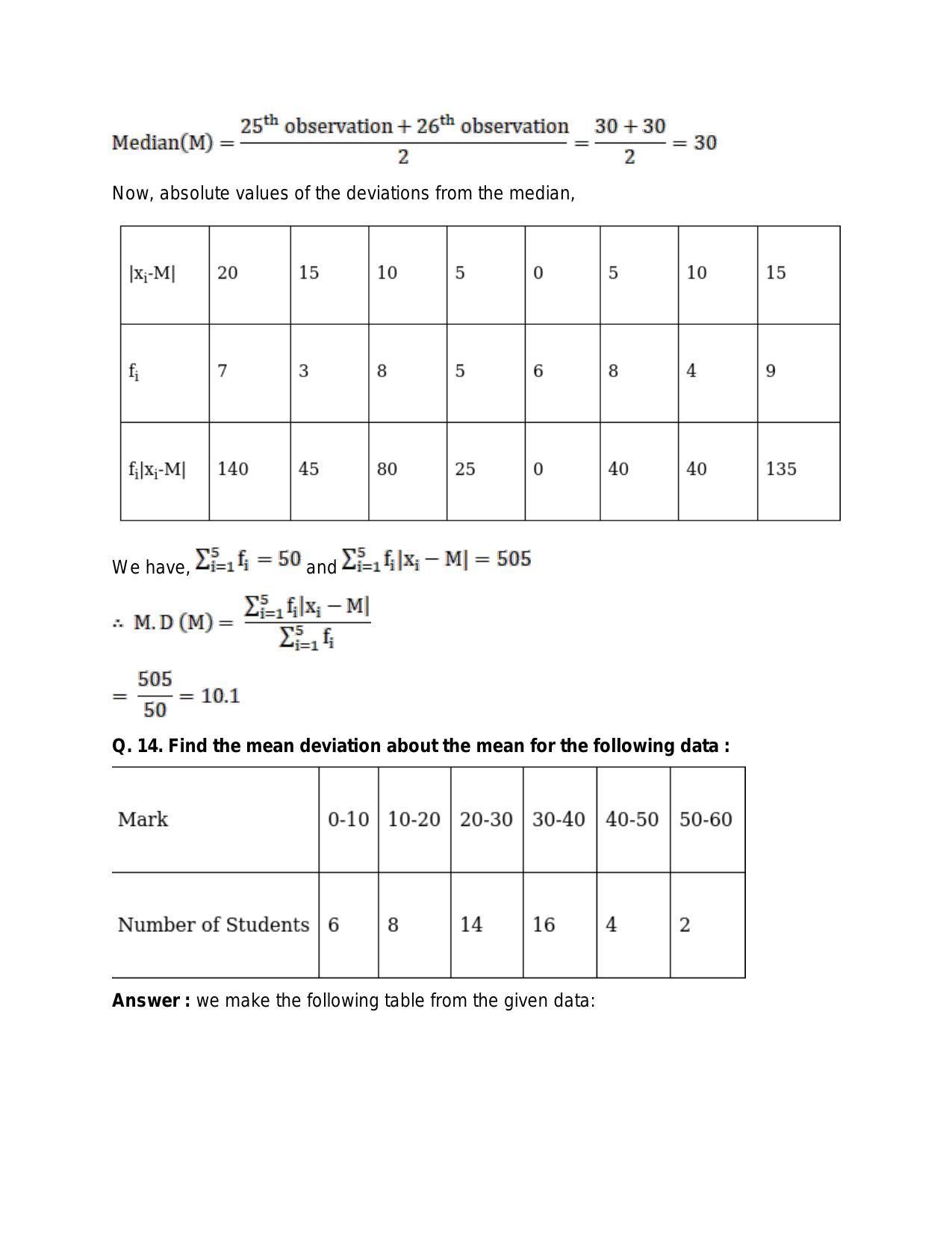 Chapter 30: Statistics: RS Aggarwal Class 11 Solutions  - Page 15