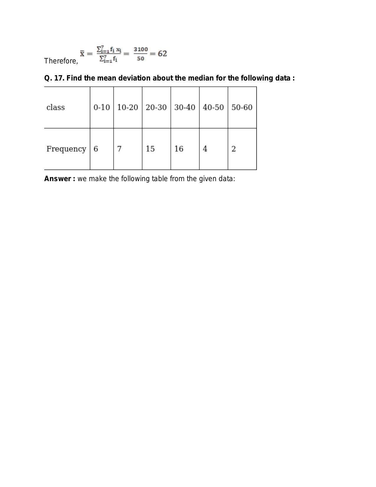 Chapter 30: Statistics: RS Aggarwal Class 11 Solutions  - Page 22