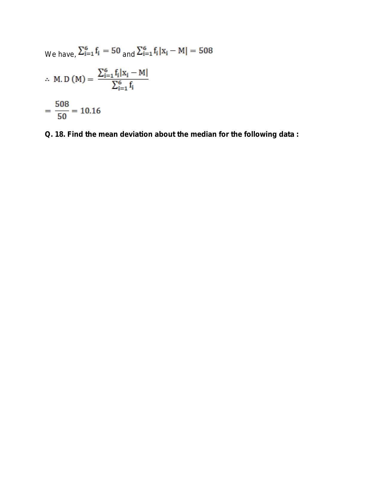 Chapter 30: Statistics: RS Aggarwal Class 11 Solutions  - Page 26